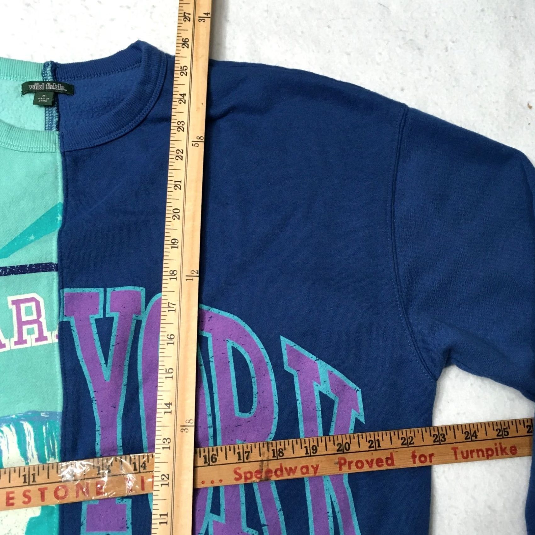 Vintage Wild Fable Shirt Womens M patchwork Sweatshirt NIAGARA NEW YORK TOURIST Size M / US 6-8 / IT 42-44 - 4 Thumbnail
