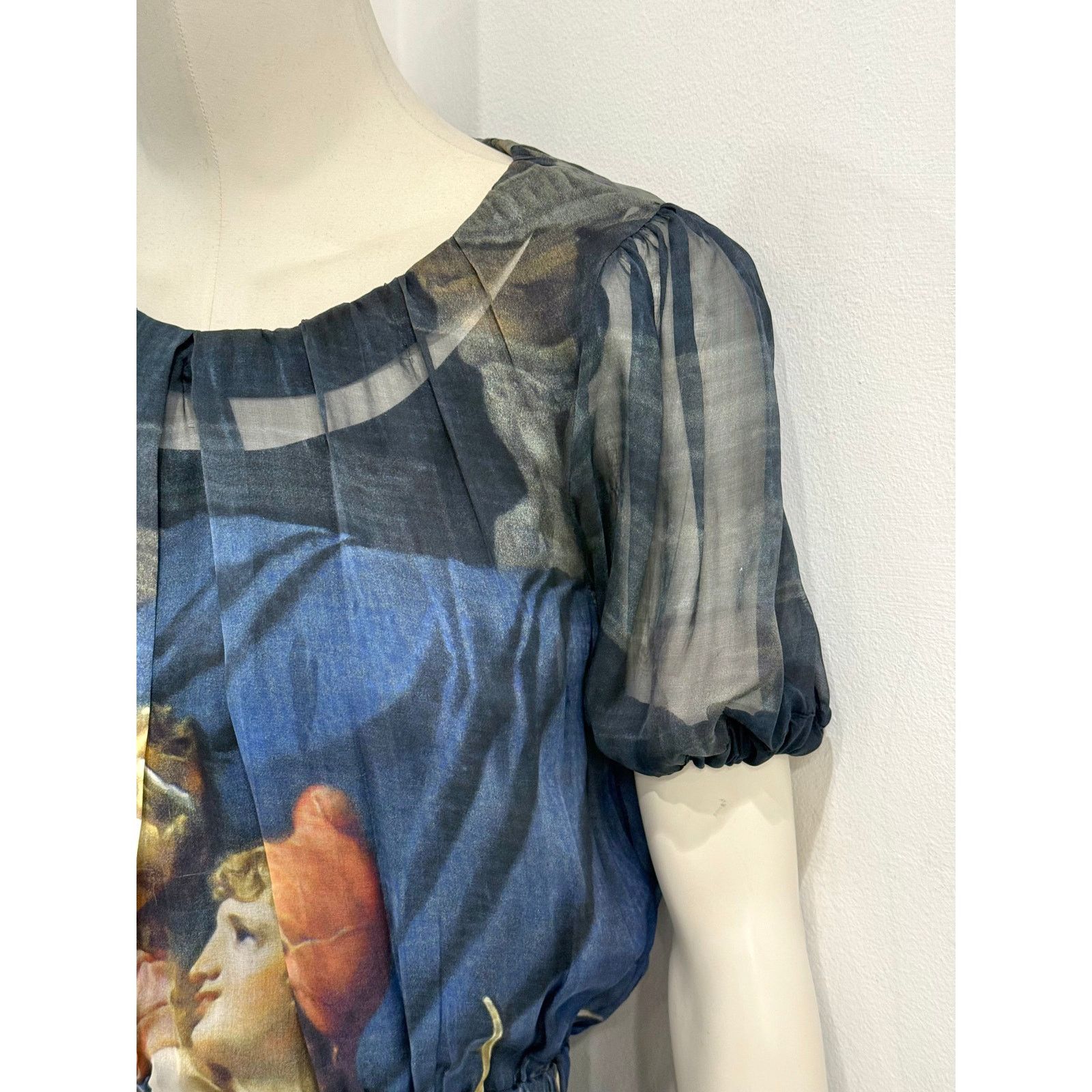 Dolce & Gabbana 2000s Dolce & Gabbana Paris and Helen love painting dress Size M / US 6-8 / IT 42-44 - 7 Thumbnail