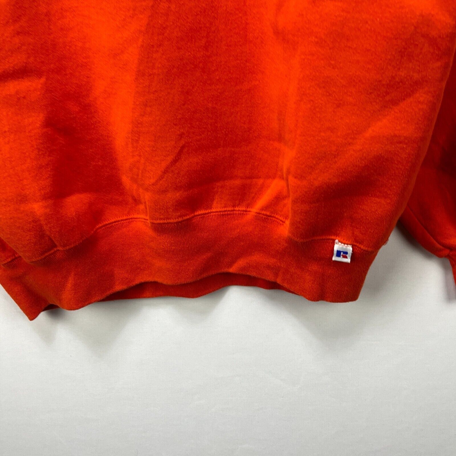 Russell Athletic × Vintage Vintage '90s Russell Athletic Orange Blank XL Made in USA Size US XL / EU 56 / 4 - 3 Thumbnail