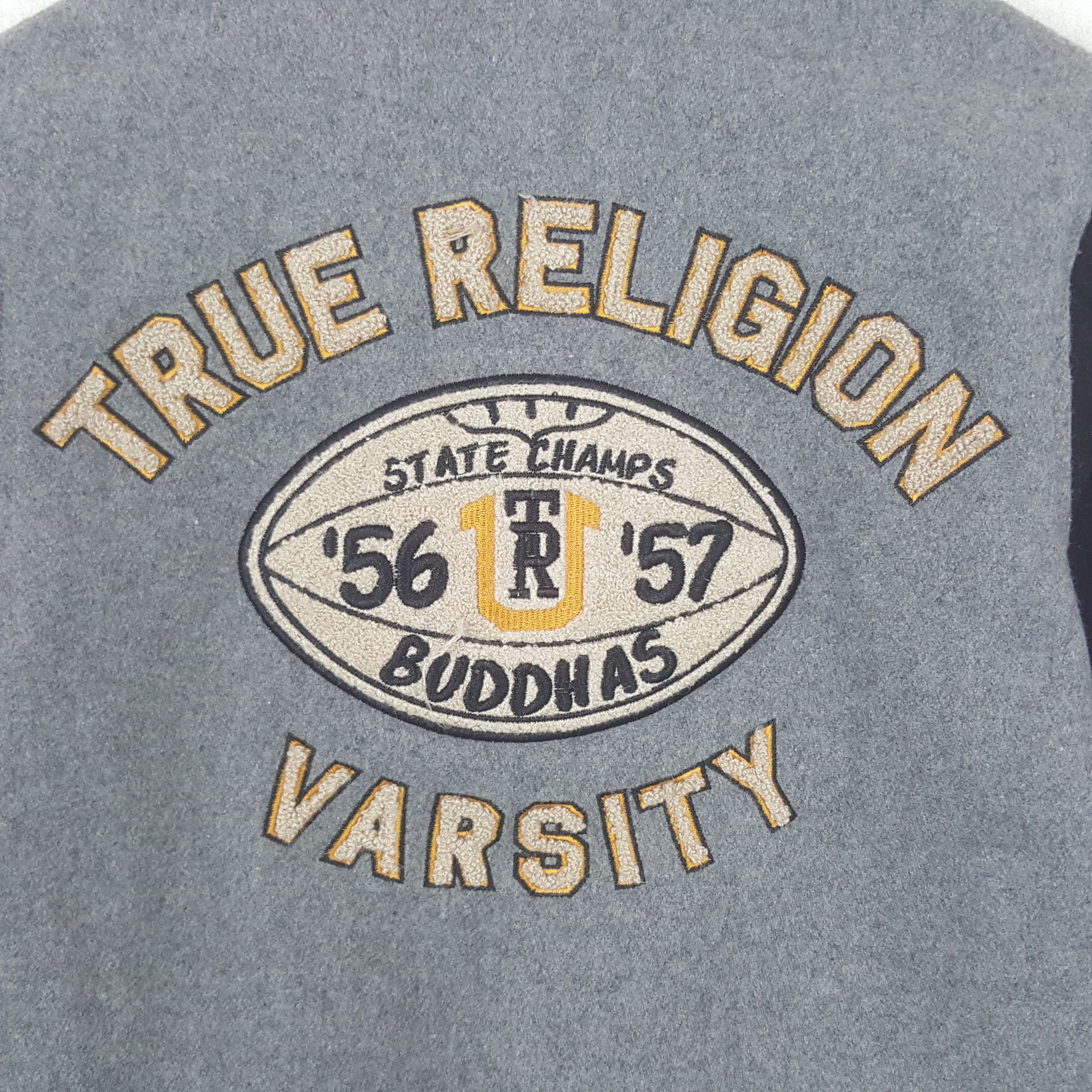 True Religion Vintage True Religion Patch Varsity Jacket Size XS / US 0-2 / IT 36-38 - 2 Thumbnail
