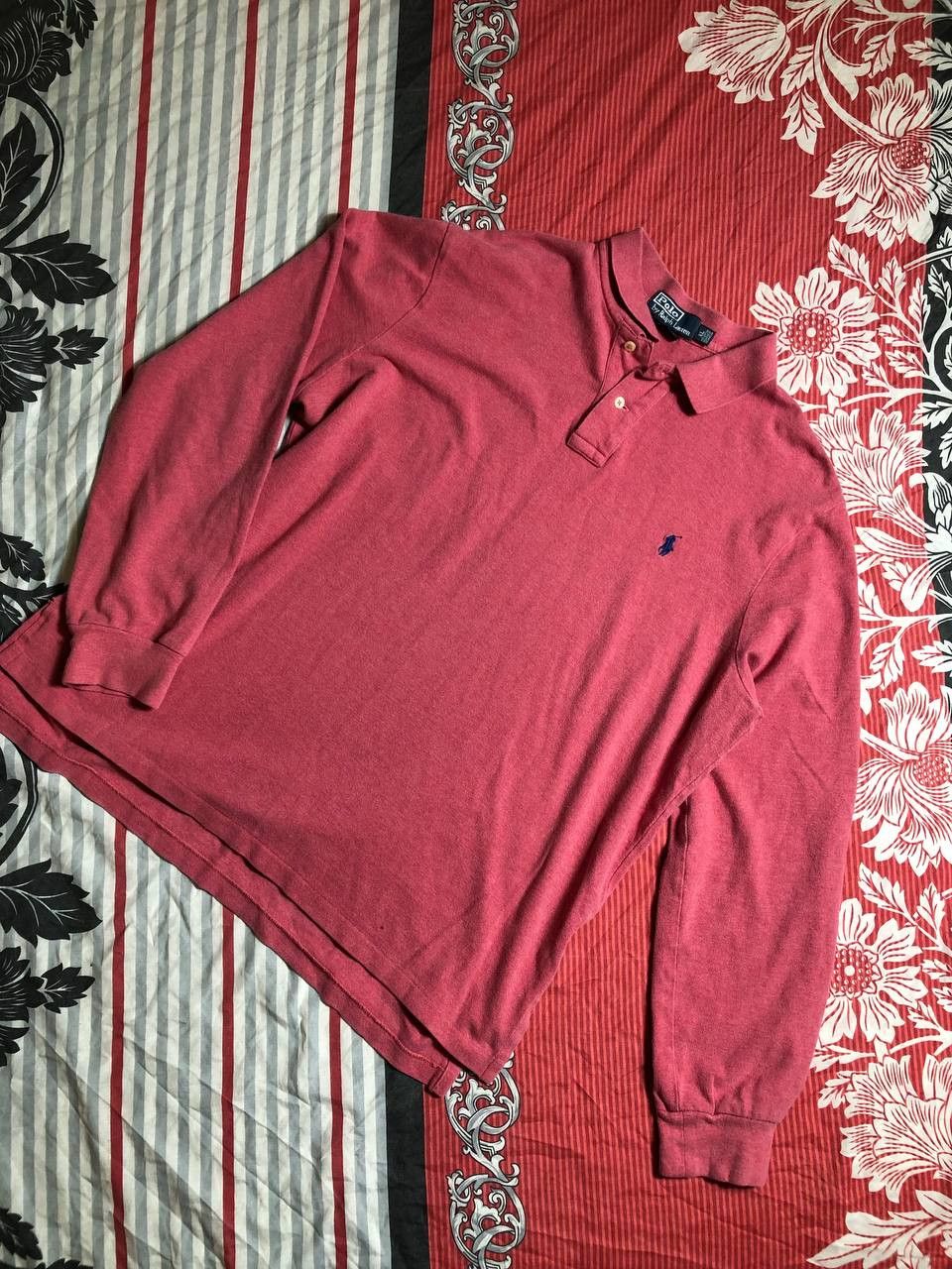 Polo Ralph Lauren Vintage Polo Ralph Lauren Striped Rugby Long Sleeve Polo Size US XL / EU 56 / 4 - 13 Thumbnail