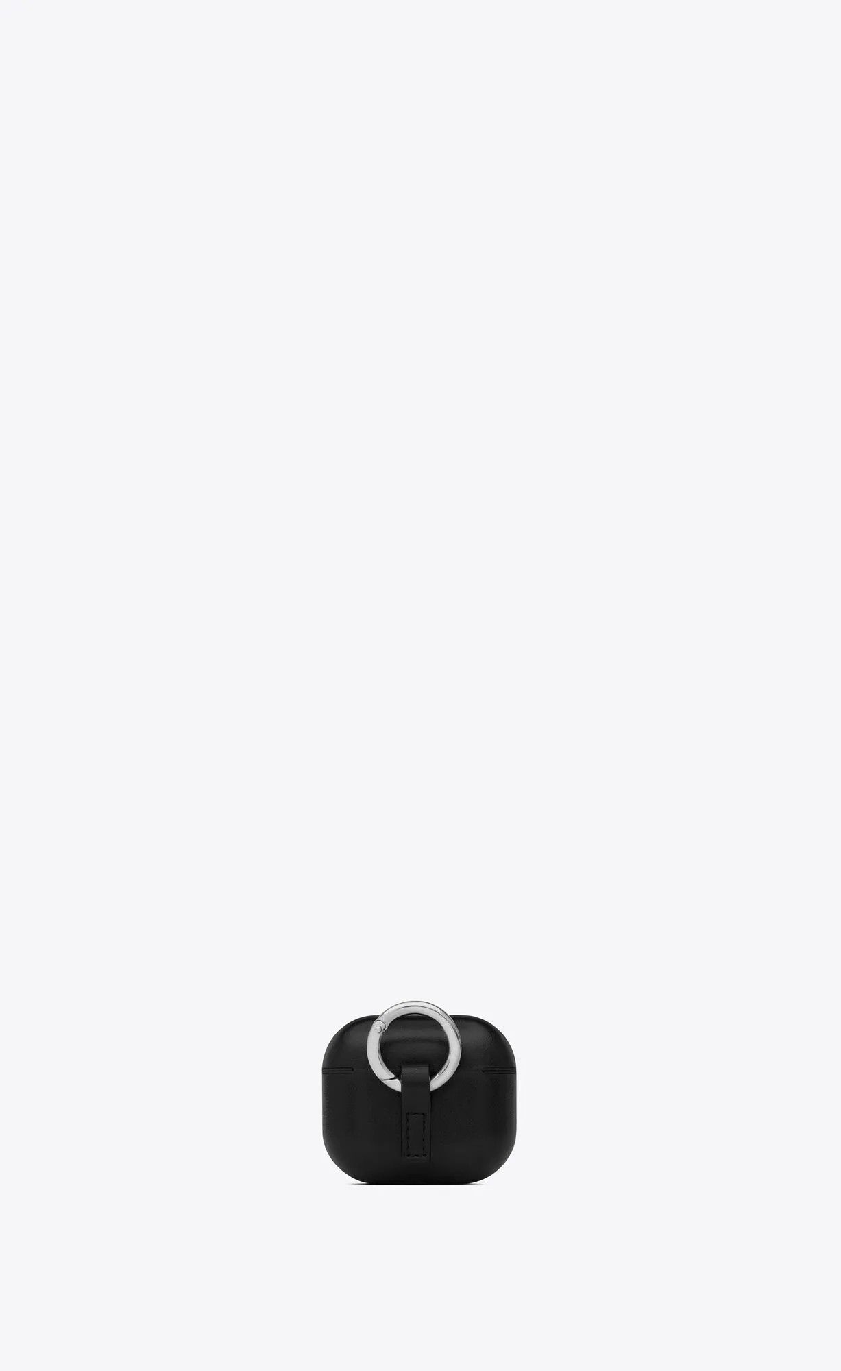 Saint Laurent Paris o1b1hav111224 Size: OS / Airpods 3 Holder Leather in Black Size ONE SIZE - 2 Thumbnail