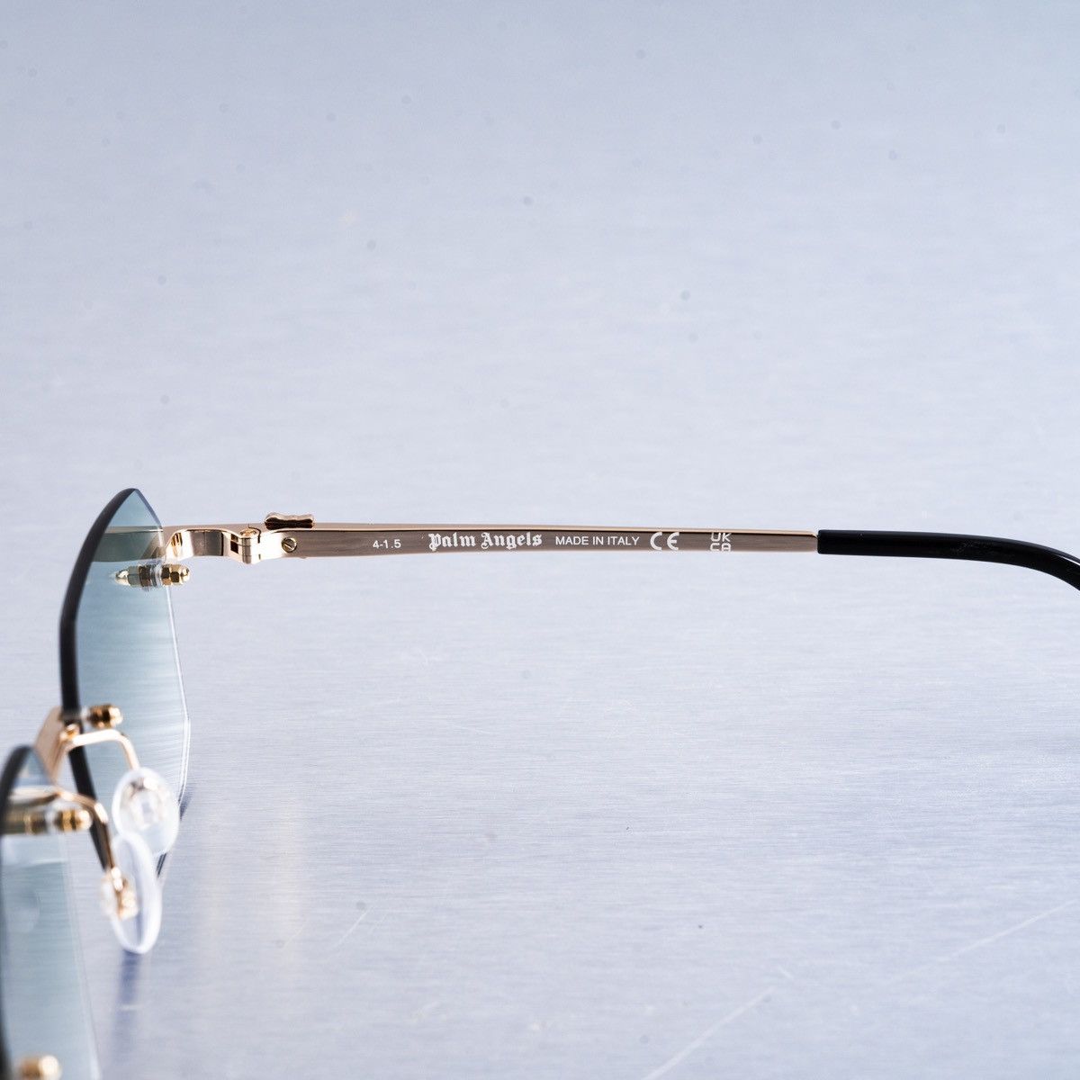 Palm Angels PALM ANGELS QUARTZ GOLD GREEN GRADIENT SUNGLASSES Size ONE SIZE - 5 Thumbnail