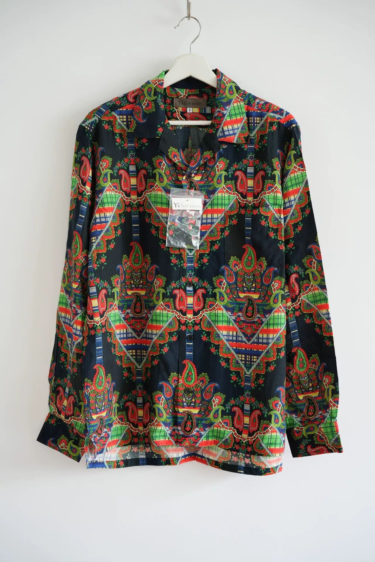 Y's for Men Yohji Yamamoto Silk Printed Shirt 04ss Size US M / EU 48-50 / 2 - 1 Thumbnail