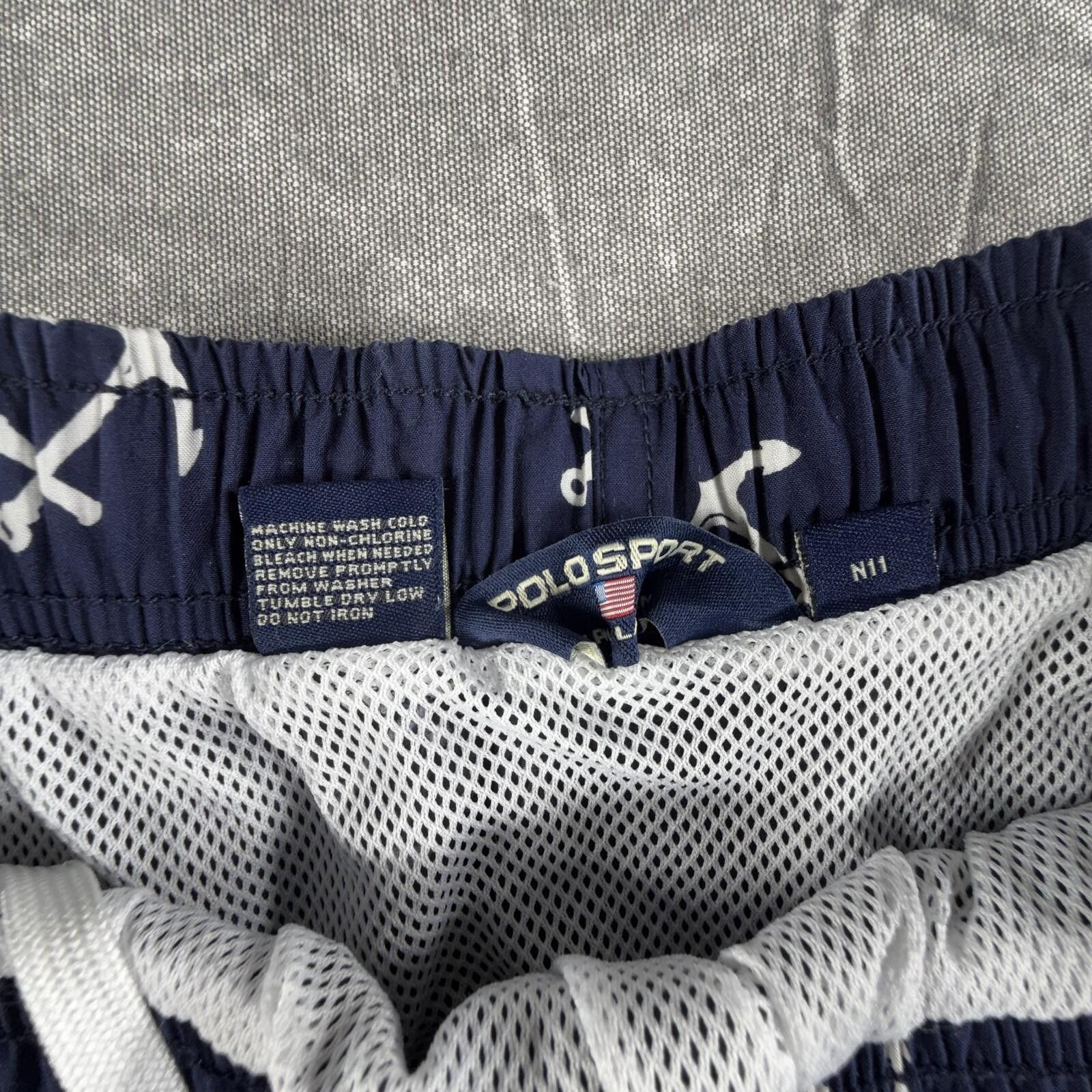 Other Ralph Lauren Shorts Men's XL Navy Sport Anchor Swim Trunks Size US 36 / EU 52 - 2 Thumbnail