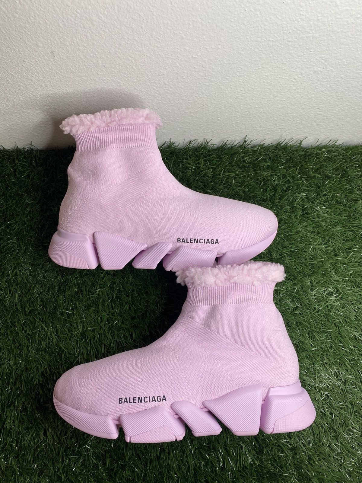 Balenciaga BALENCIAGA SPEED 2.0 ‘fake fur pink’ | SIZE 41 EU | NEW Size US 11 / IT 41 - 2 Thumbnail