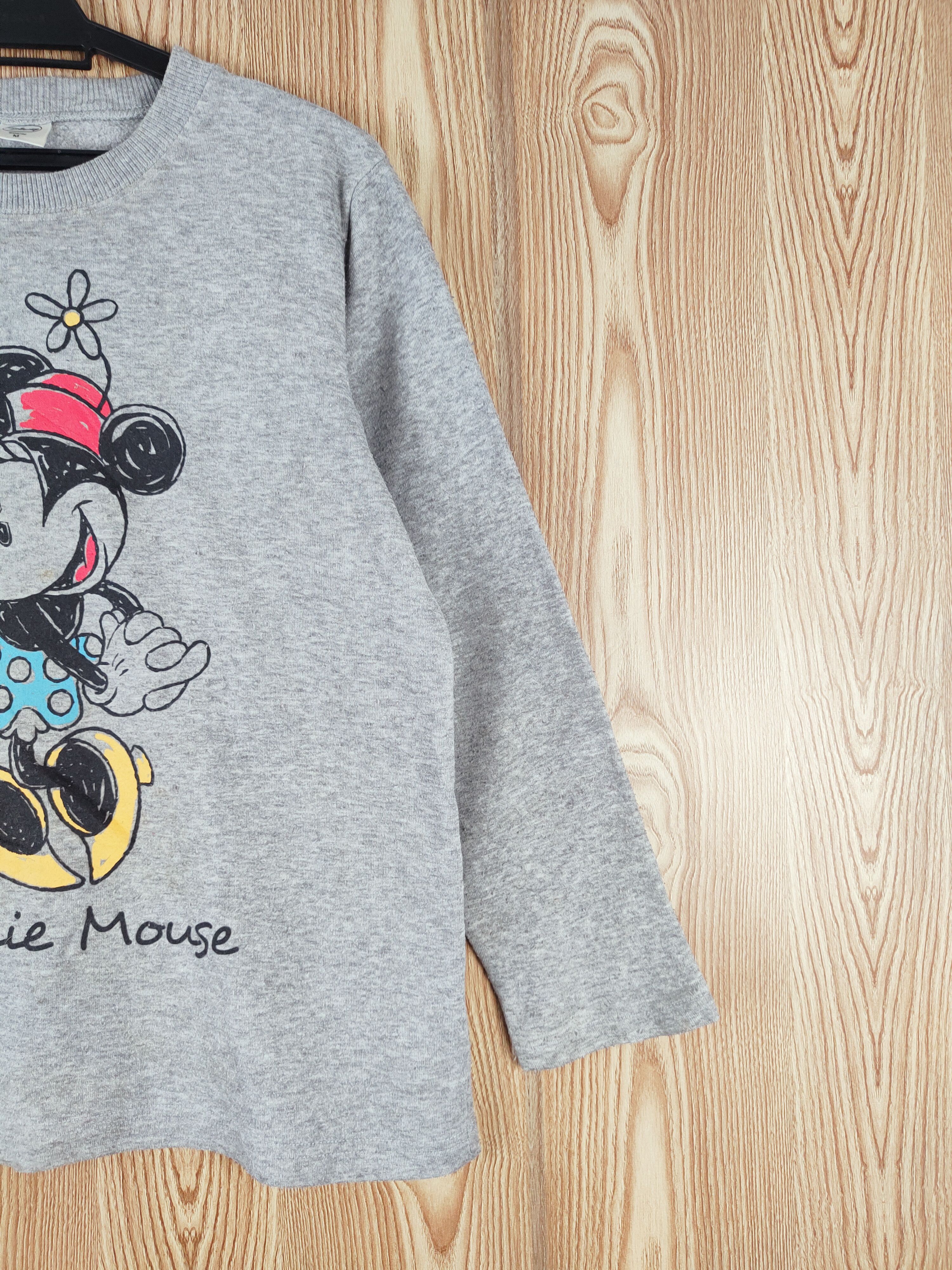 Disney × Vintage Vintage 💥 Disney Gray Minnie Mouse Long Sleeve T-shirts Size M / US 6-8 / IT 42-44 - 5 Thumbnail