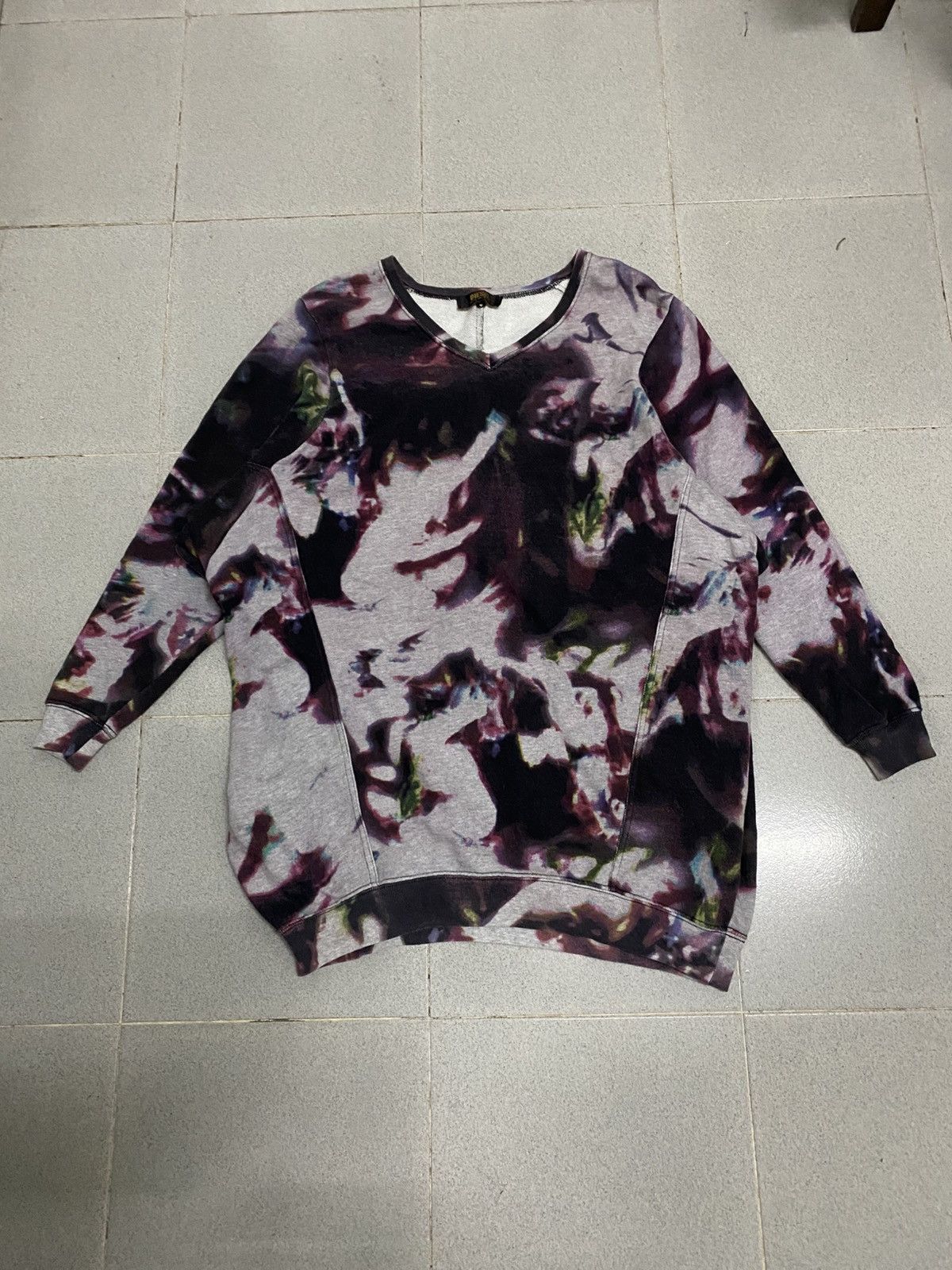 Diesel Vintage Diesel Tie Dye Sweatshirt Dress Size S / US 4 / IT 40 - 1 Thumbnail