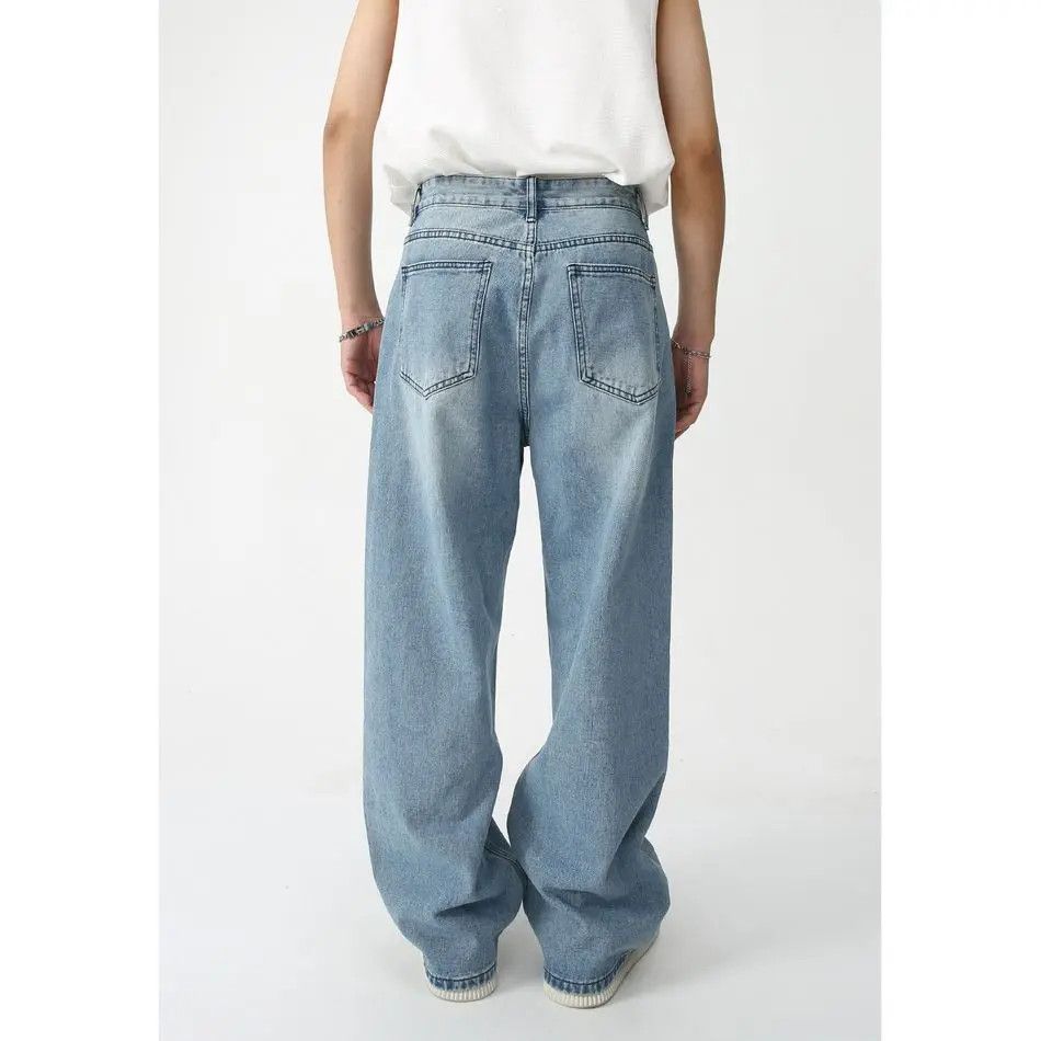 Japanese Brand Retro loose wide leg printed jeans Size US 32 / EU 48 - 4 Thumbnail