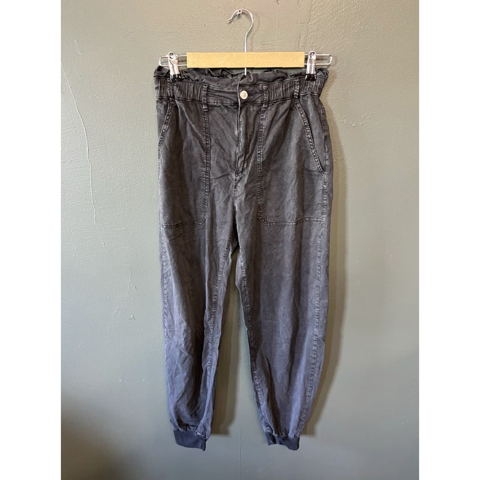 Zara Zara Sweatpants Womens Gray Cropped Jogger Size Small Size 28" / US 6 / IT 42 - 2 Thumbnail