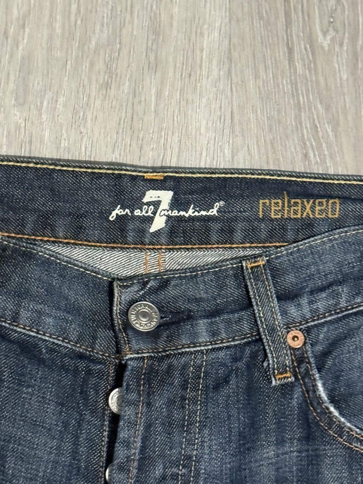 7 For All Mankind Vintage 7 for all mankind jeans Size US 34 / EU 50 - 2 Thumbnail
