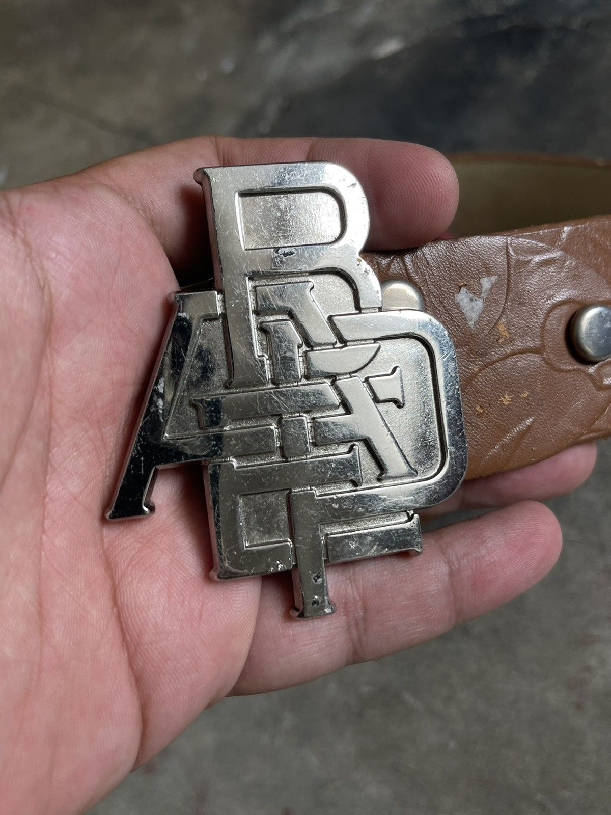 Bape Bape Camo Logo Brown Belt Size 38 - 2 Thumbnail