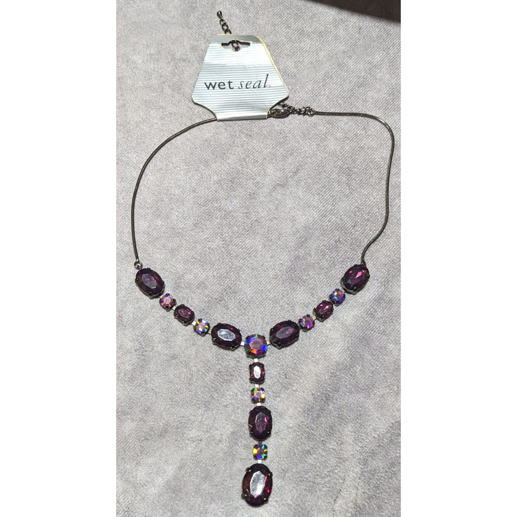 Other Vintage Y2K Prismatic Purple Wet Seal Y Necklace Size ONE SIZE - 11 Thumbnail