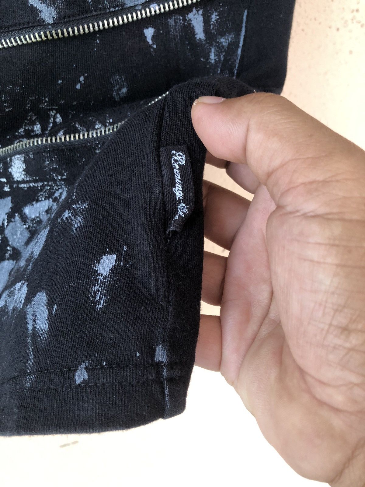 If Six Was Nine × Japanese Brand × Vintage Vintage Zipper PUNK GOTHIC Skull Design Tee Size US M / EU 48-50 / 2 - 8 Thumbnail