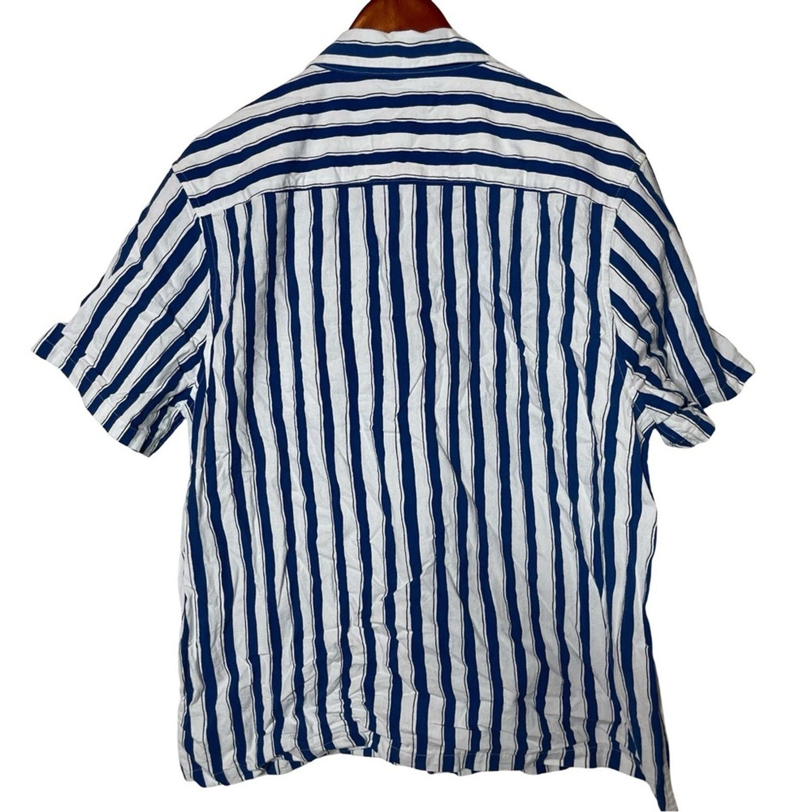 Madewell Madewell Crinkle Cotton Short-Sleeve Shirt Painted Stripe L Size US L / EU 52-54 / 3 - 7 Thumbnail