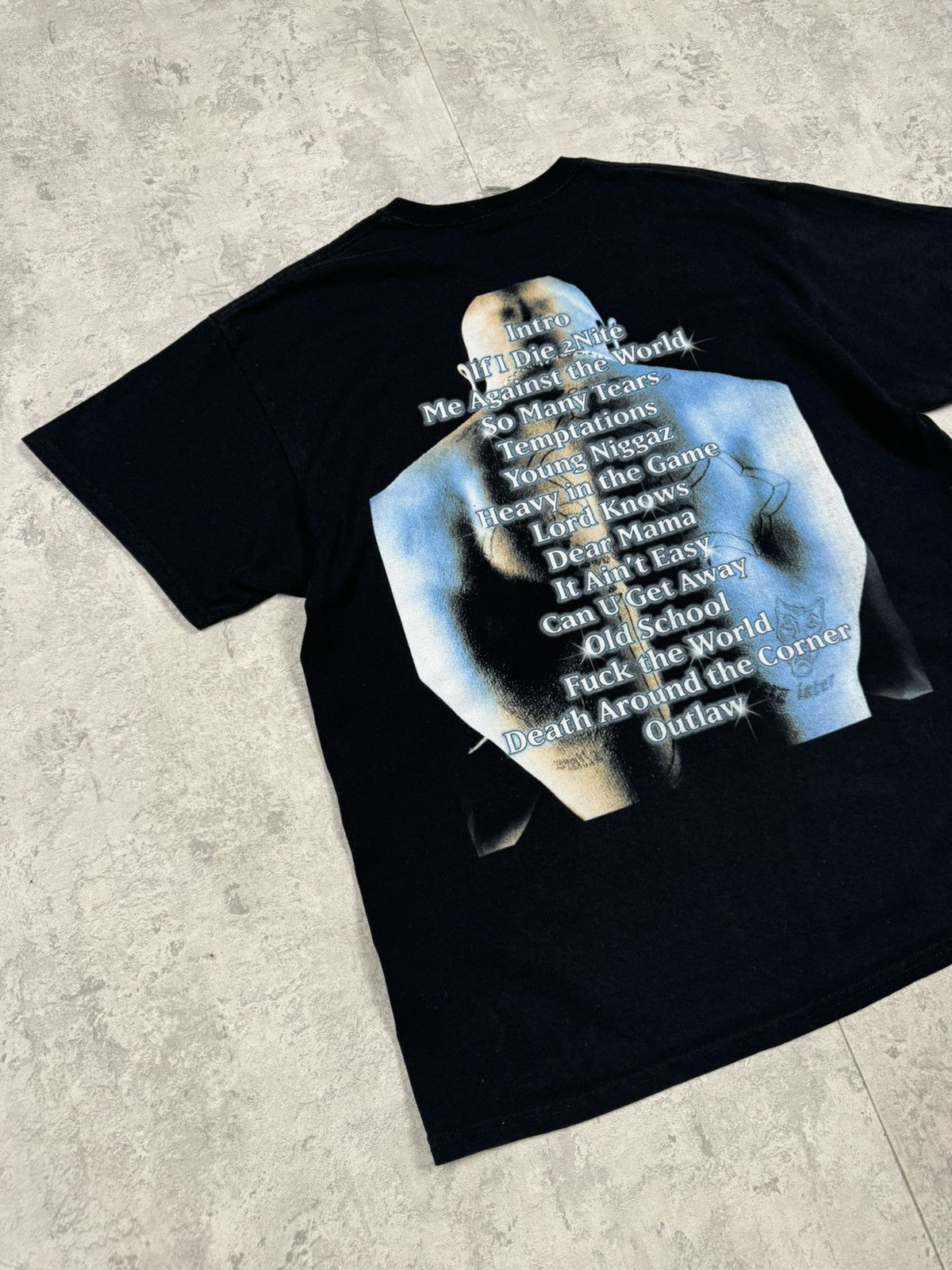 Band Tees Tupac Shakur Double Printed Big Logo T-Shirt Size XL Size US XL / EU 56 / 4 - 7 Thumbnail