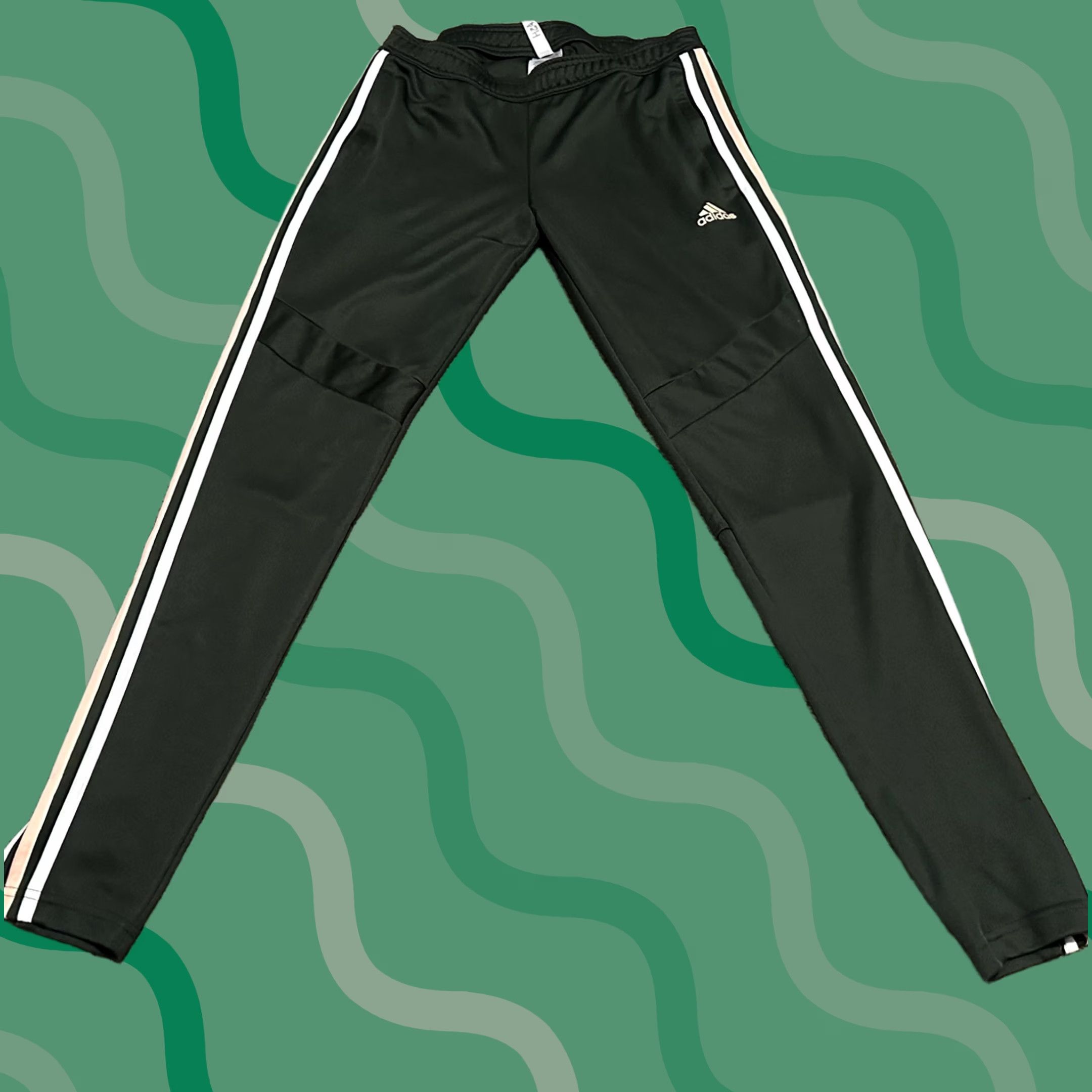 Adidas Adidas Tiro Pants Mens Small Elastic Waist Tapered Ankle Soccer Aeroready Gray Size US 29 - 1 Thumbnail
