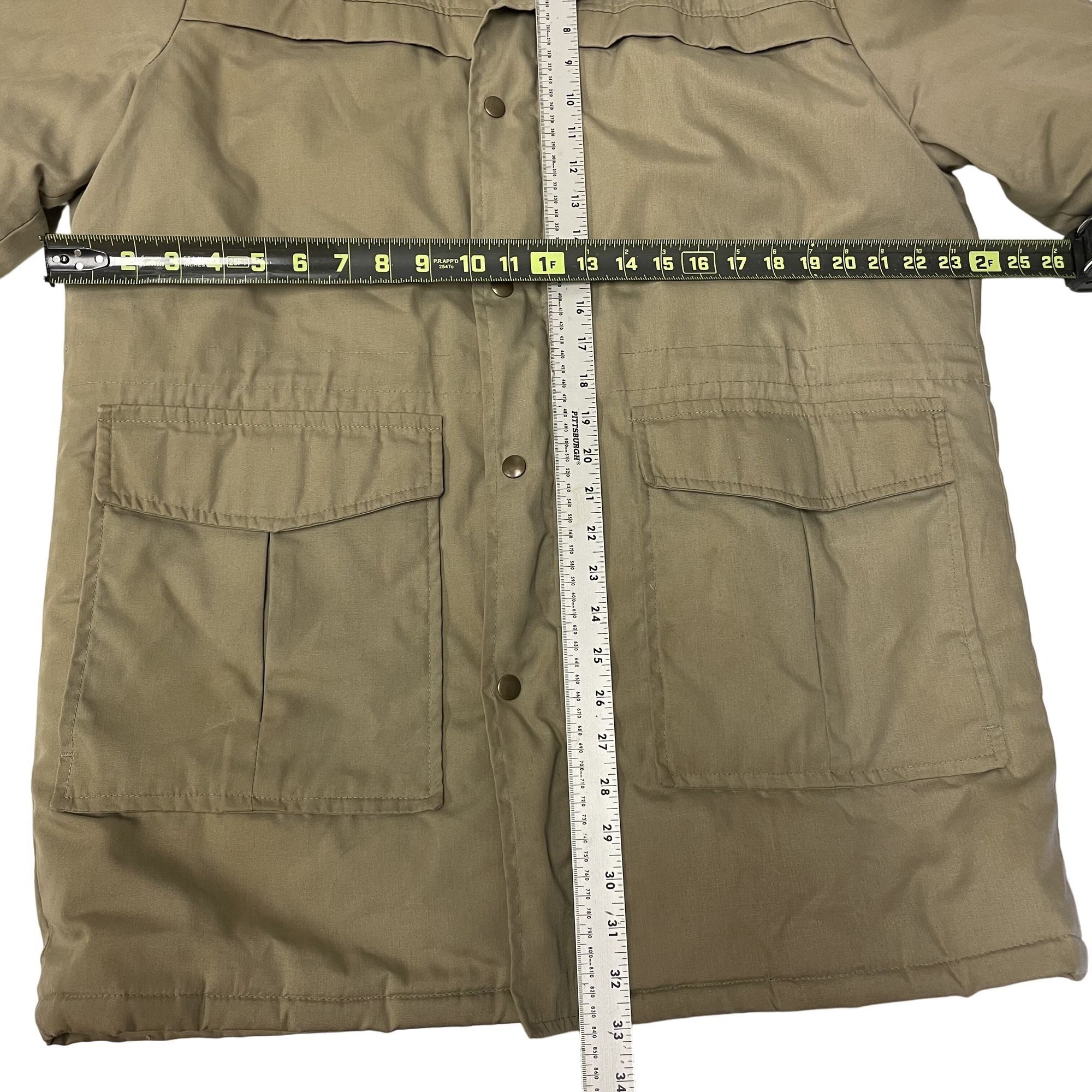 Other Vtg MOD Khaki INSULATED Winter Coat Flannel Jacket Size US L / EU 52-54 / 3 - 6 Thumbnail