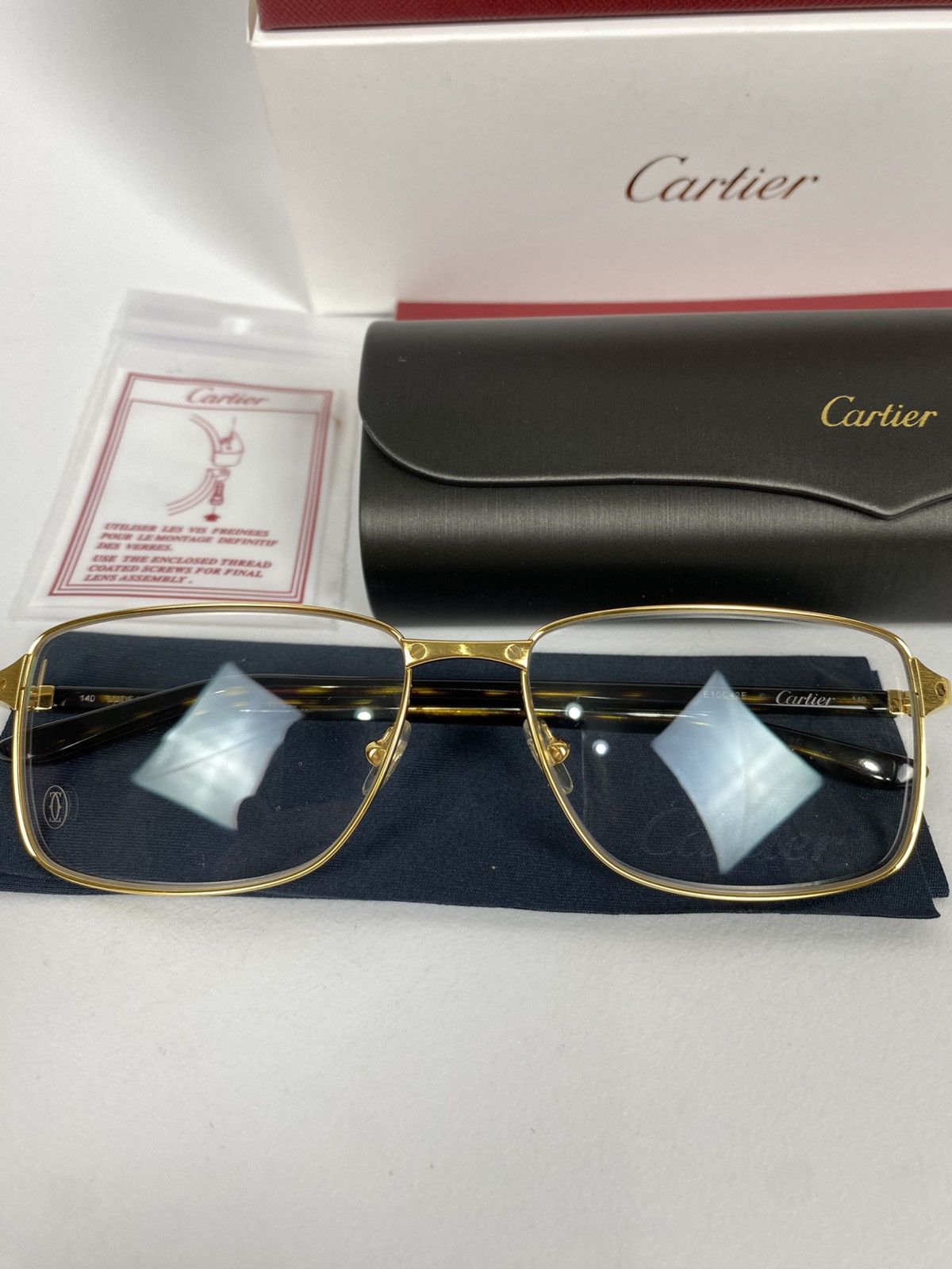 Cartier Cartier CT0040o Gold Frame Glasses New One Size Size ONE SIZE - 18 Thumbnail