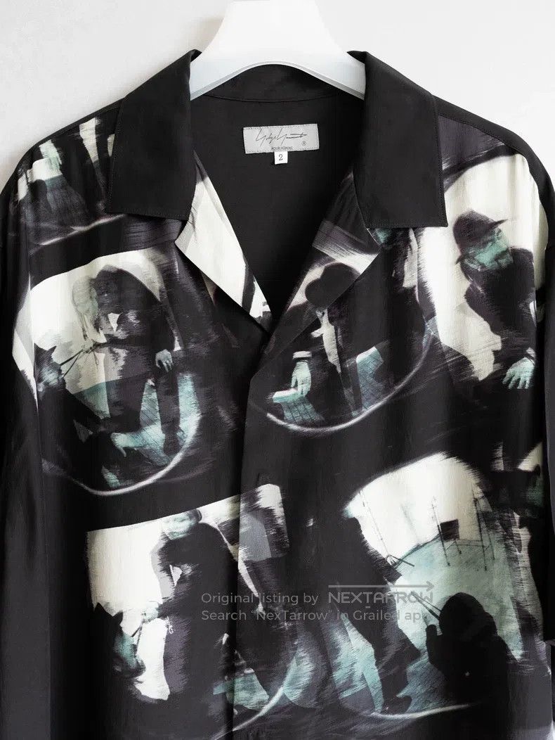 Yohji Yamamoto Yohji Yamamoto 22 SS Old Man Woman Double Shadow Silk Shir Size US M / EU 48-50 / 2 - 3 Thumbnail