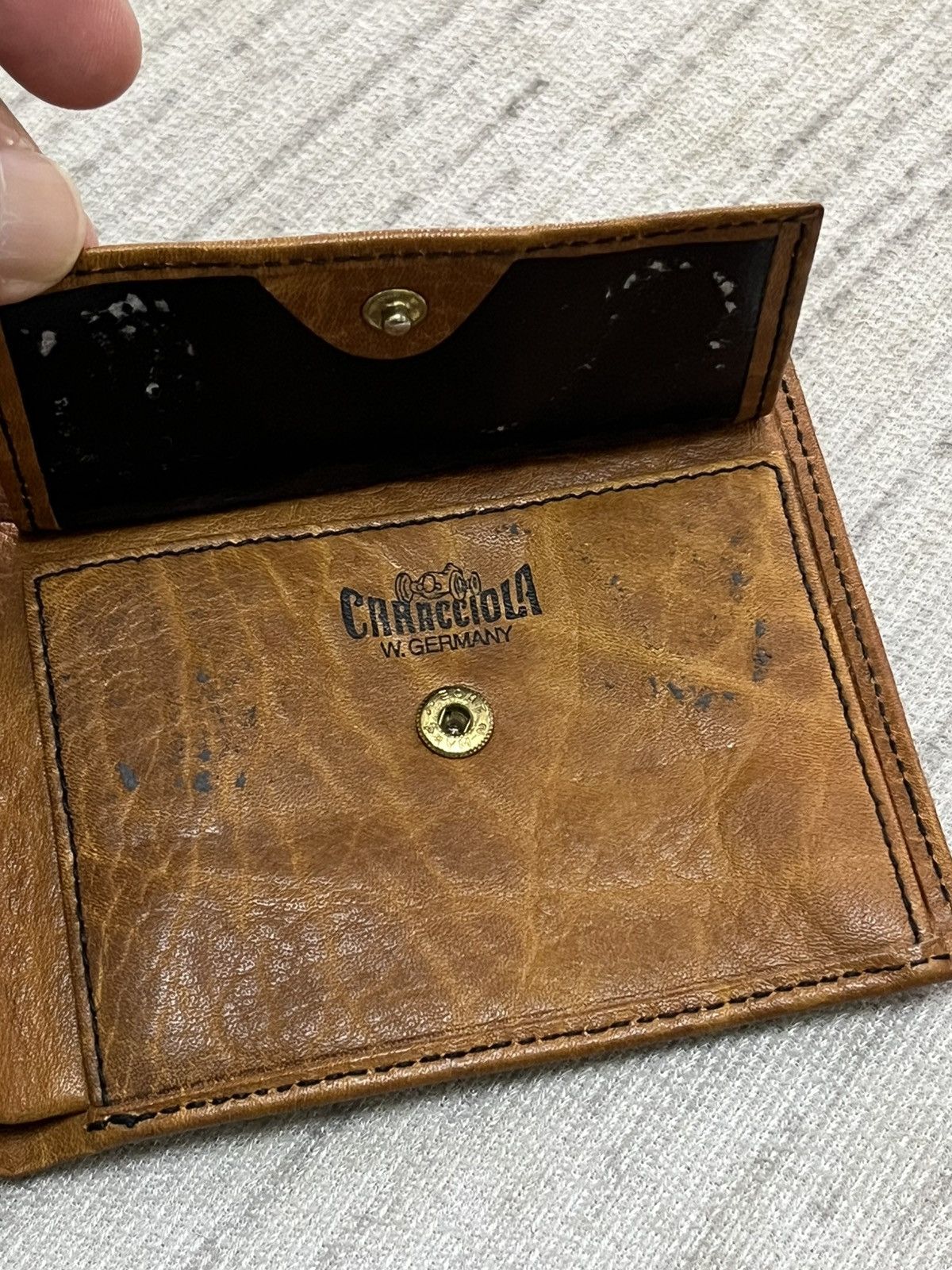 Leather Vintage 80s west germany leather wallet Size ONE SIZE - 6 Thumbnail