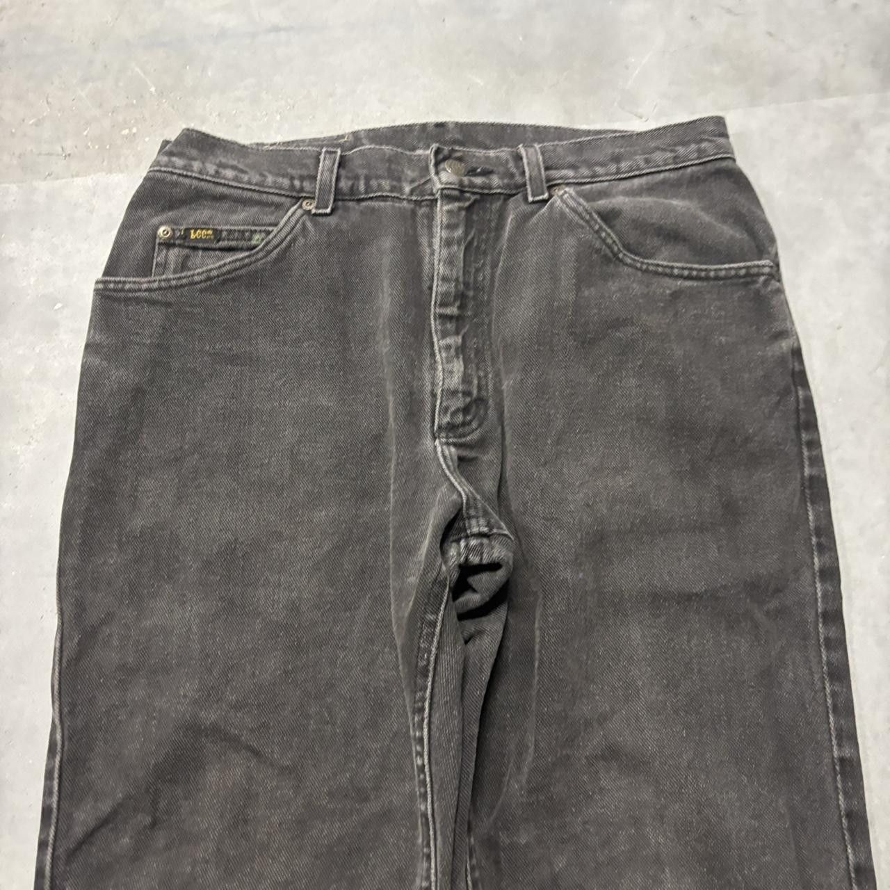 Japanese Brand × Vintage Crazy Vintage Y2K/2000s Grunge Faded Black Denim Jeans! Size US 32 / EU 48 - 5 Thumbnail