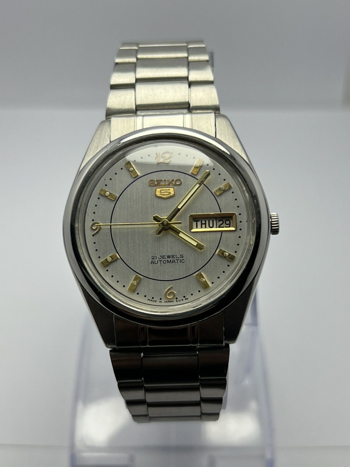 Seiko Seiko 5 Automatic Vintage Wrist Watch Day/Date Japan Size 36 - 3 Thumbnail
