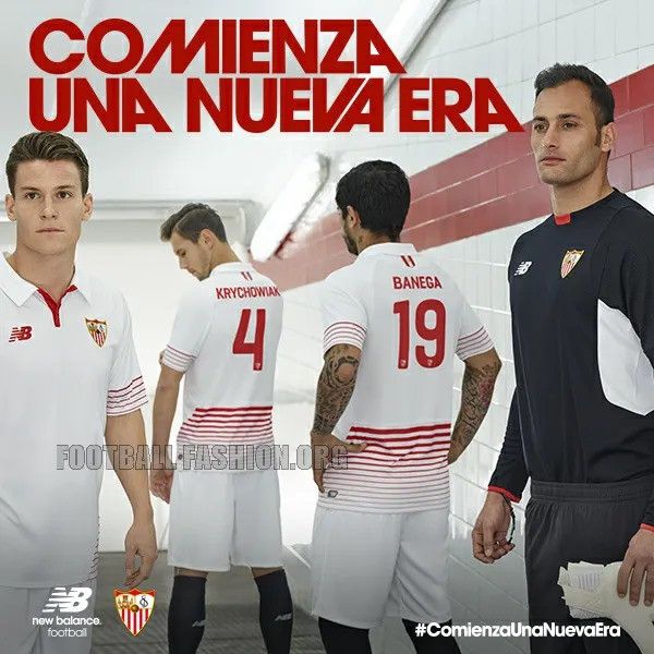 New Balance SEVILLA NEW BALANCE 2015/2016 HOME JERSEY Size US L / EU 52-54 / 3 - 10 Thumbnail