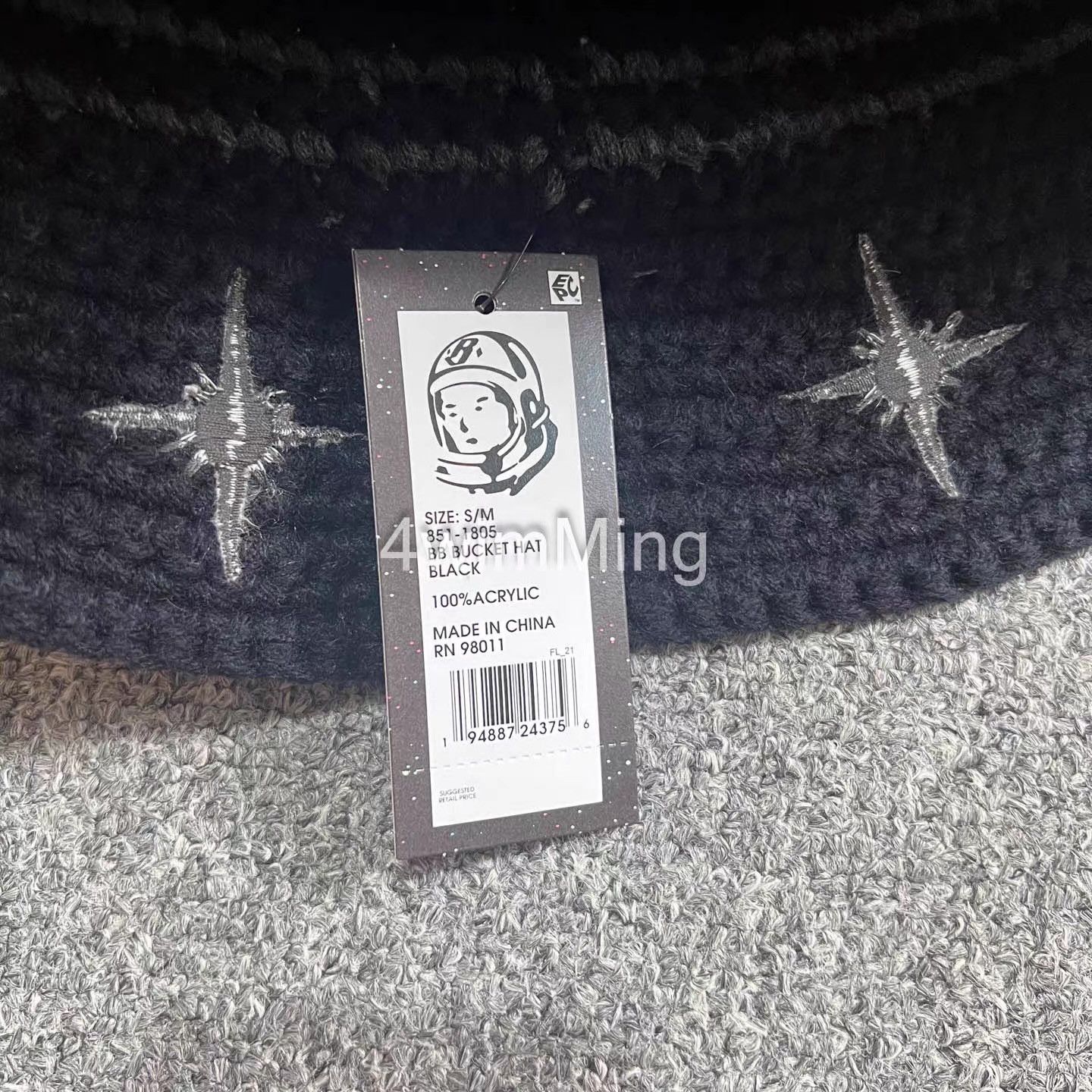 Billionaire Boys Club BBC Hand-Crocheted & Embroidered Knitted Bucket Hat Q7 Size ONE SIZE - 3 Thumbnail
