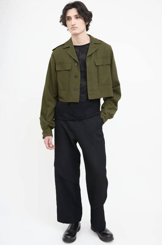 Haider Ackermann Cropped Wool Trousers Size US 34 / EU 50 - 6 Thumbnail