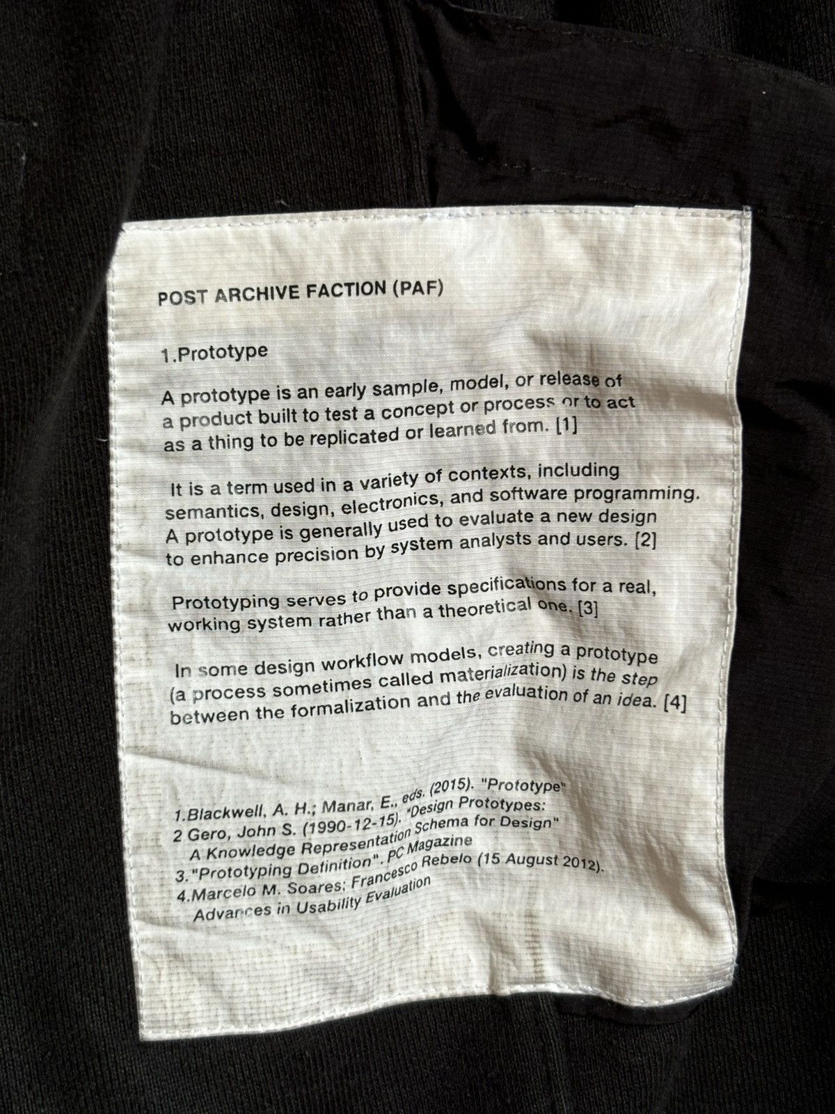 POST ARCHIVE FACTION (PAF) 1.0 sweatpants Size US 31 - 5 Thumbnail