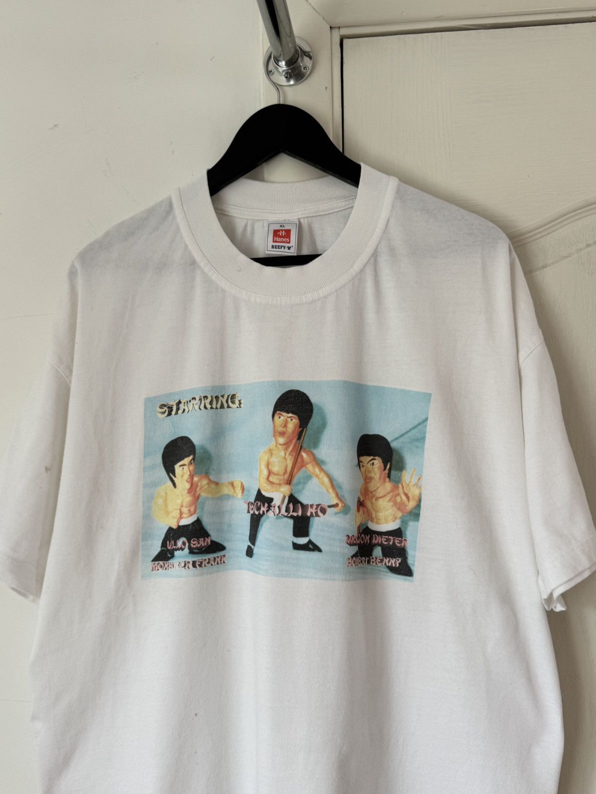 Vintage Vintage 90s Bruce Lee Humor Graphic T Shirt Size US XL / EU 56 / 4 - 2 Thumbnail