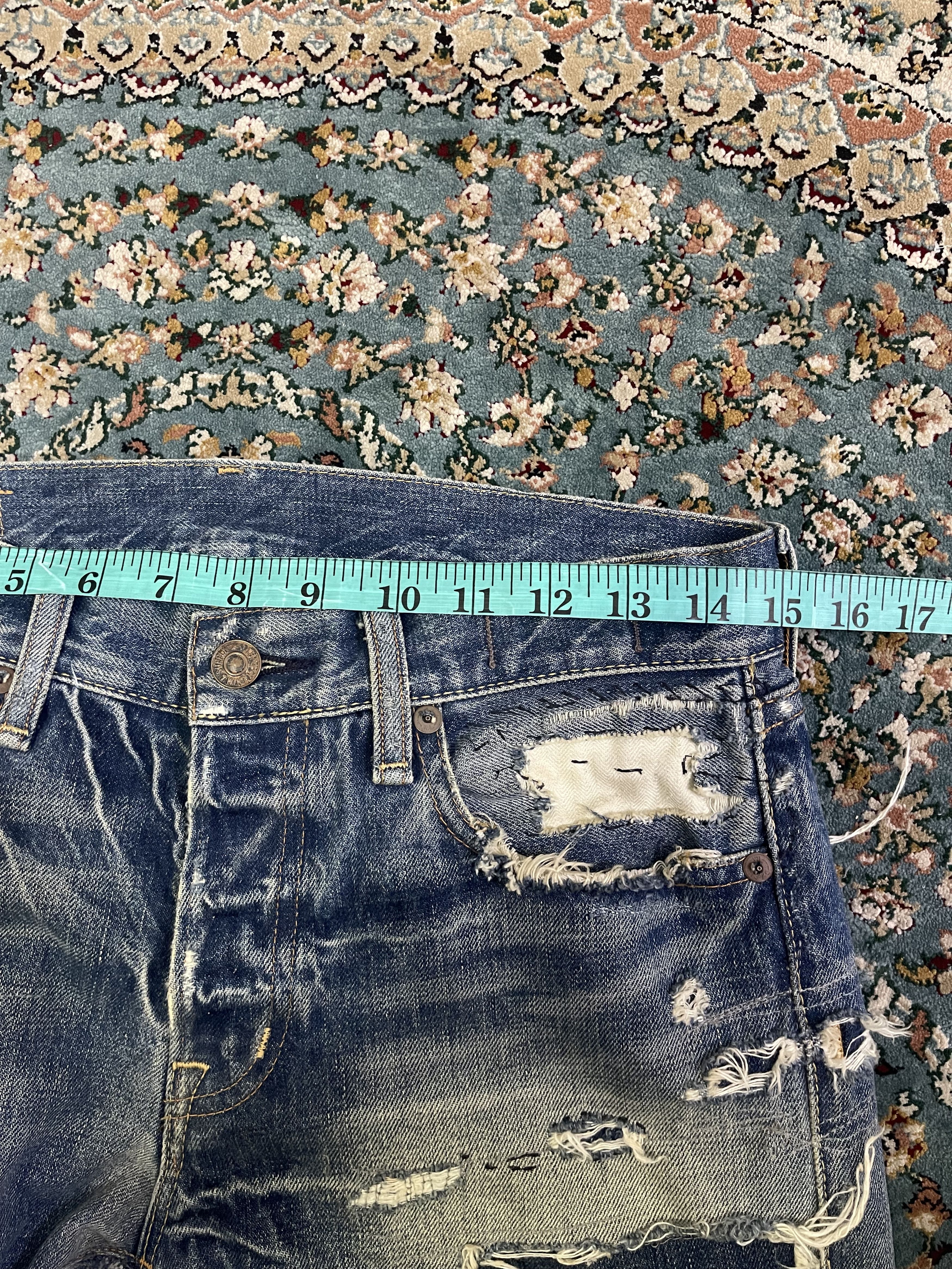 Denim & Supply Ralph Lauren Vintage Distressed Ripped Off Slim Style Size US 30 / EU 46 - 15 Thumbnail