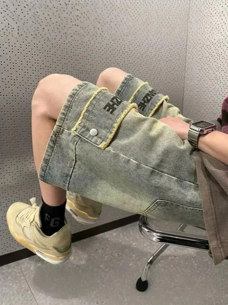 Japanese Brand Retro high street denim shorts Size US 32 / EU 48 - 2 Thumbnail