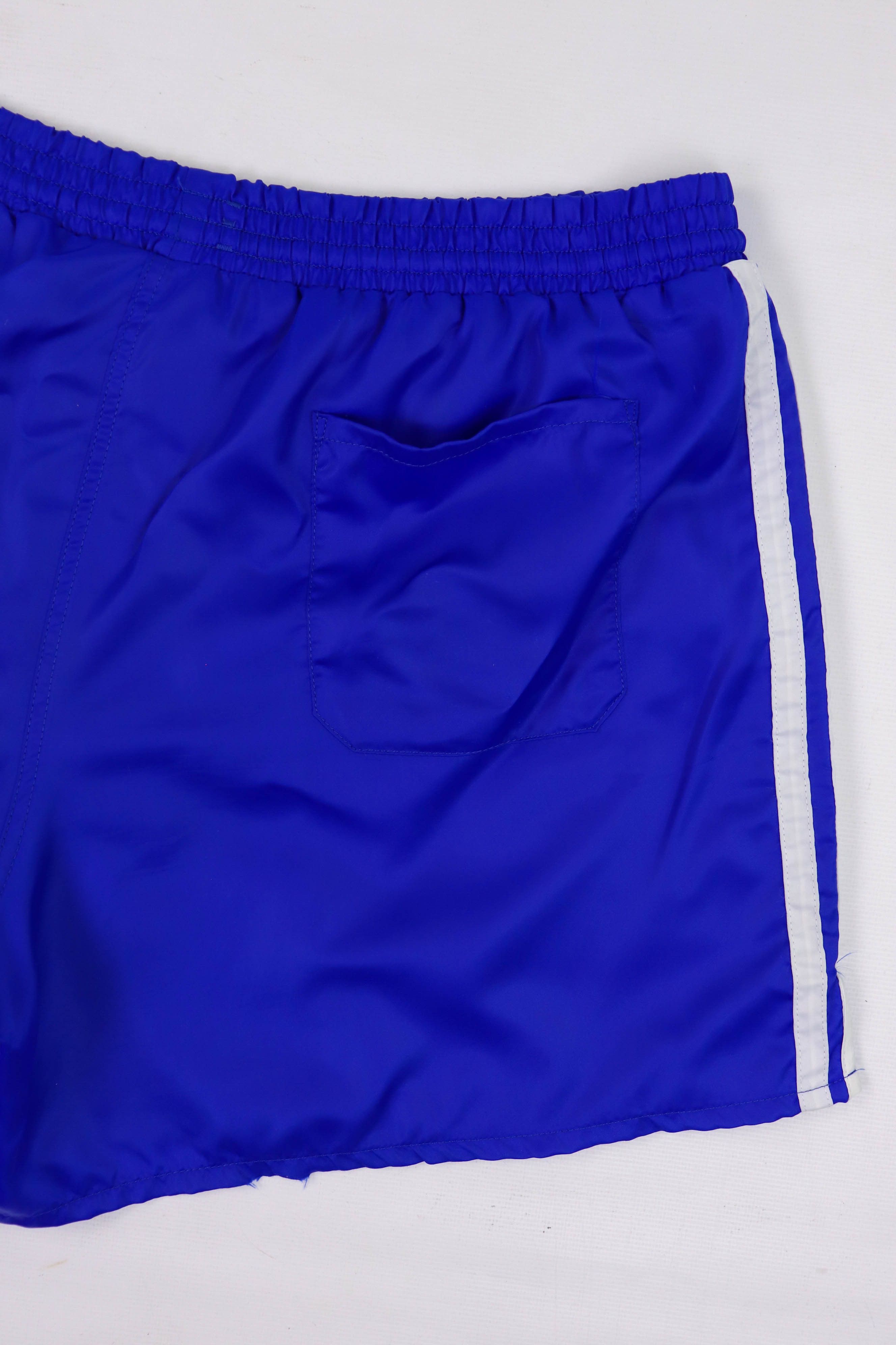 Adidas 70s Retro Vintage Adidas Ventex Blue Satin Nylon Run Shorts Size US 32 / EU 48 - 7 Thumbnail