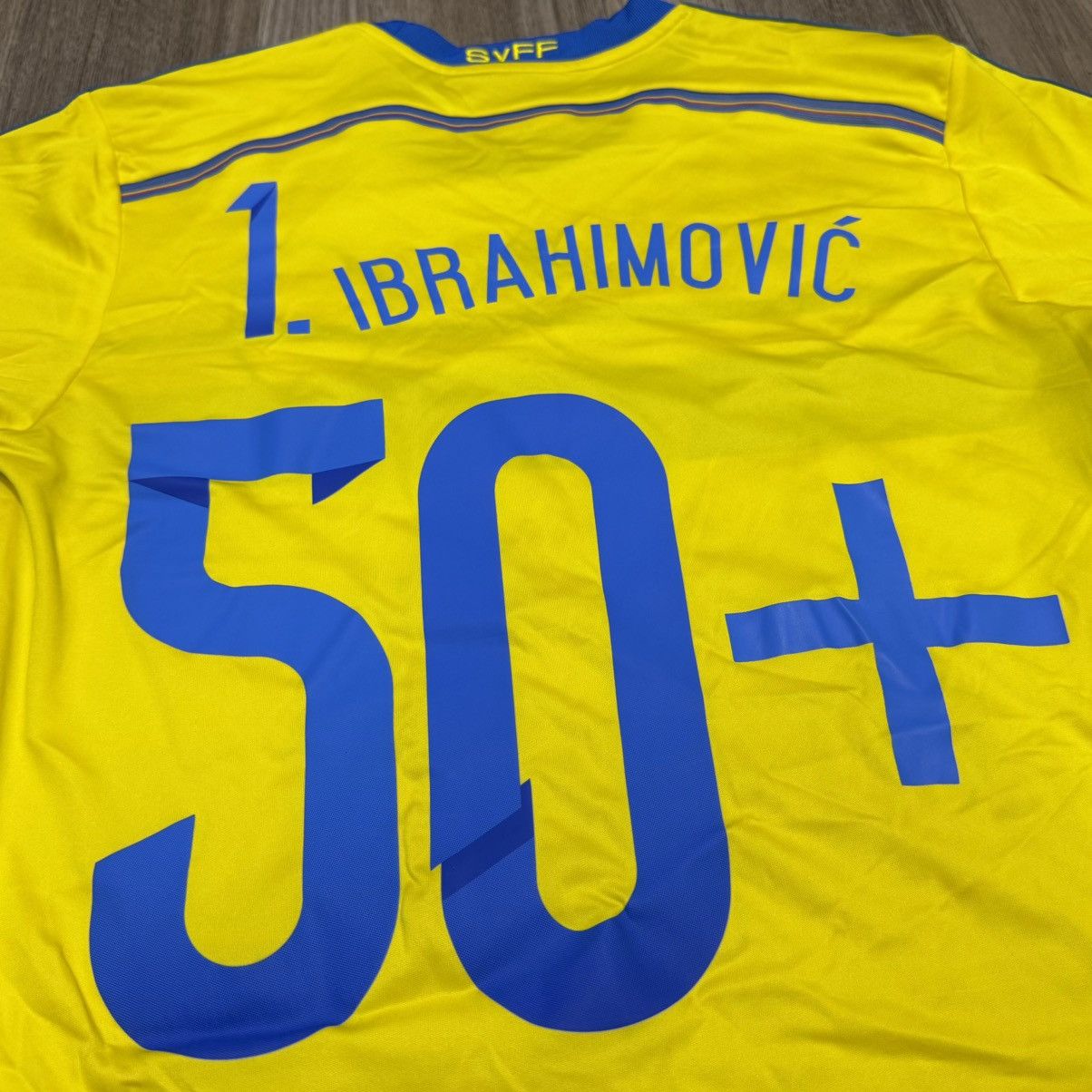 Adidas Sweden 14/15 Ibrahimovic 50+ special shirt Size US M / EU 48-50 / 2 - 6 Thumbnail