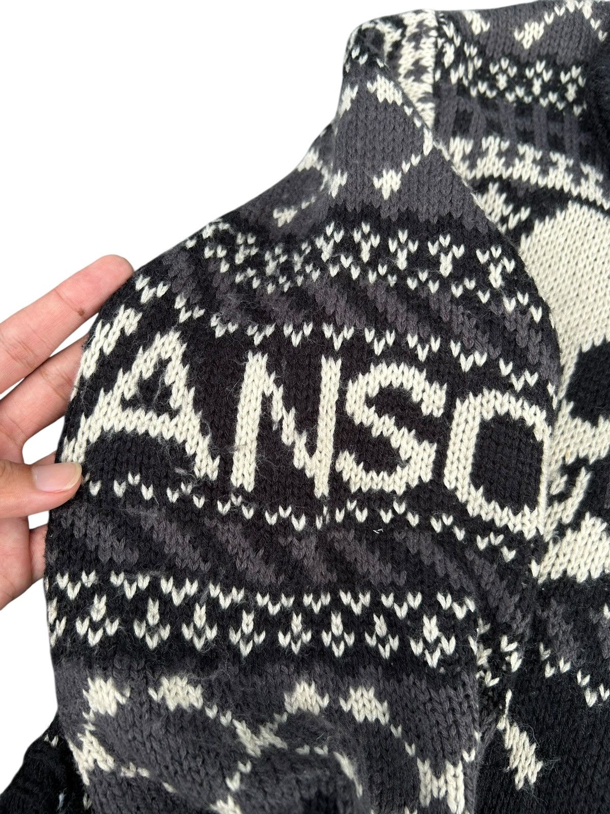 Vanson Leathers Vintage Vanson Skull Knit Sweater Zipper Size US L / EU 52-54 / 3 - 9 Thumbnail