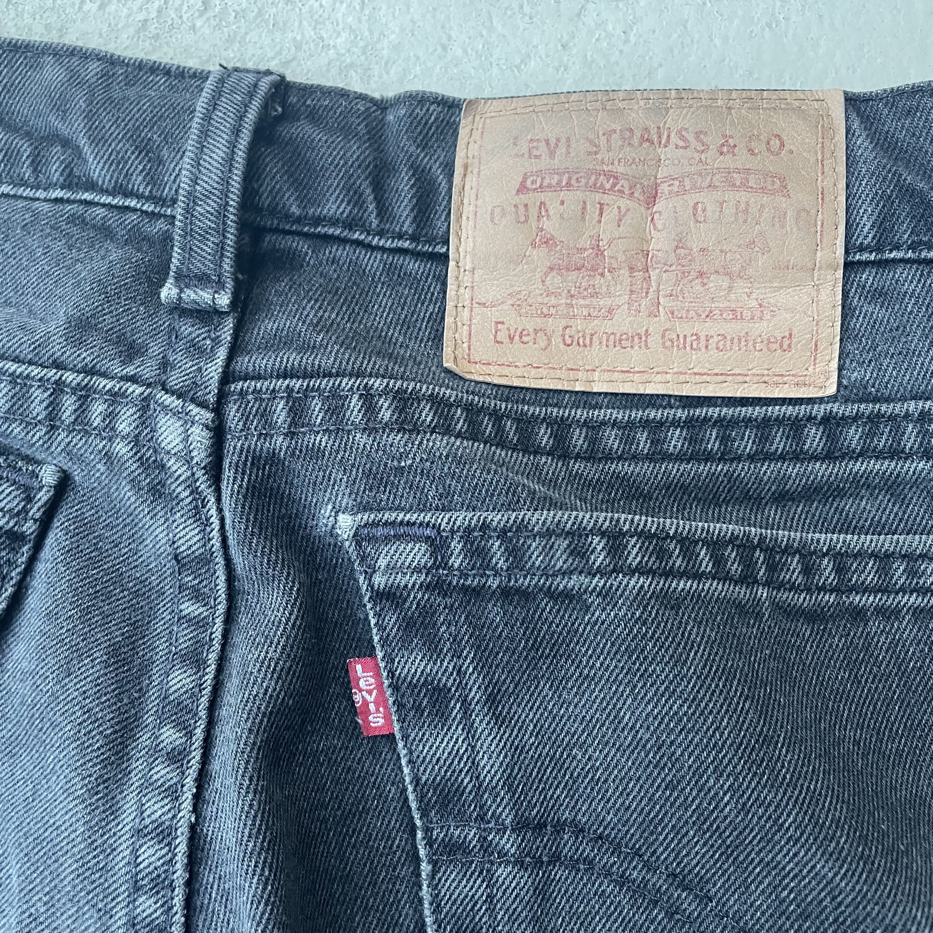 Levi's Vintage 90s Levi's 550 Faded Black Jeans Size US 30 / EU 46 - 2 Thumbnail
