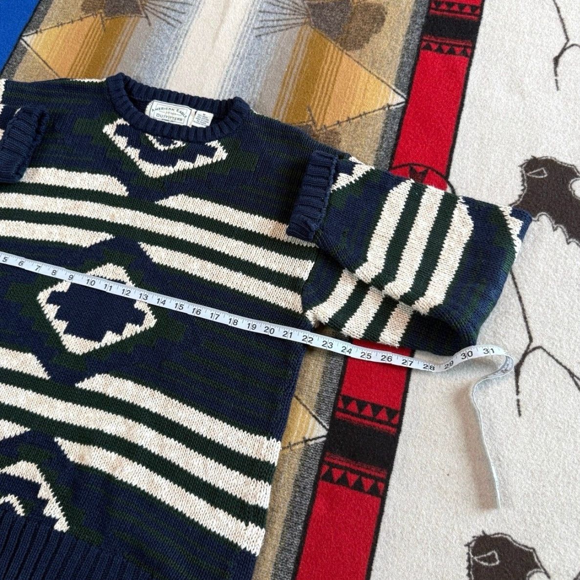 American Eagle Outfitters VINTAGE American Eagle Outfitters Pullover Knit Sweater M Men Long Sleeve Solid 90s Blue size M Regular Fall Winter Spring Casual Mens Size US M / EU 48-50 / 2 - 7 Thumbnail