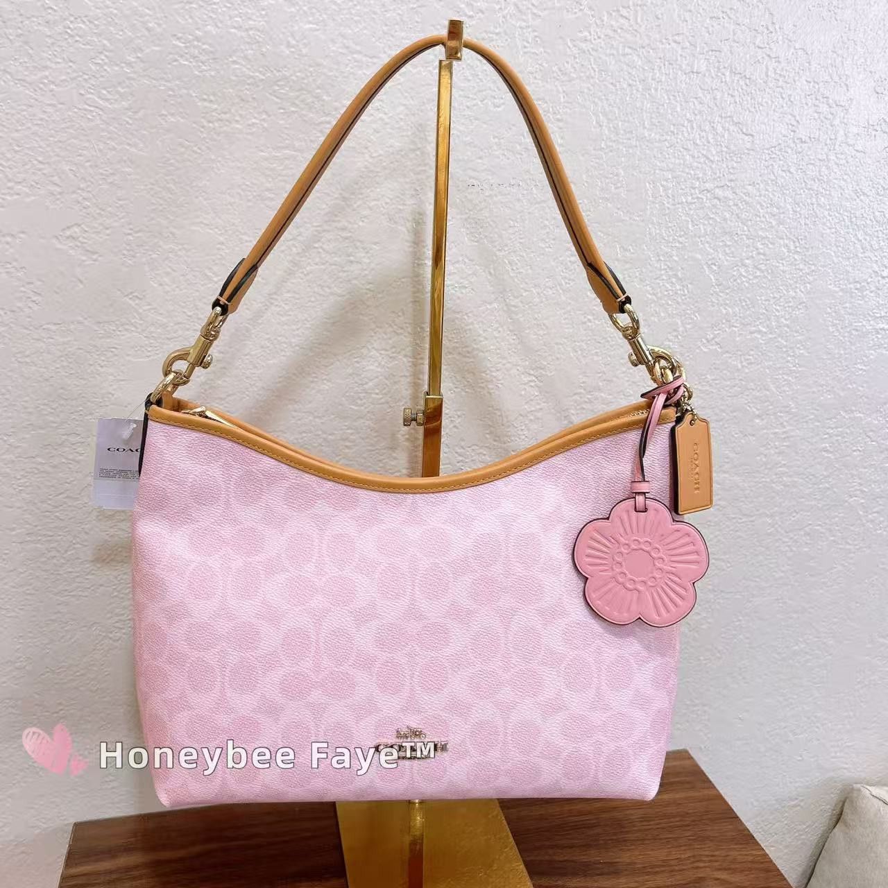 Coach Laurel Shoulder Bag In Signature Canvas With Charms CEL12 Size ONE SIZE - 4 Thumbnail