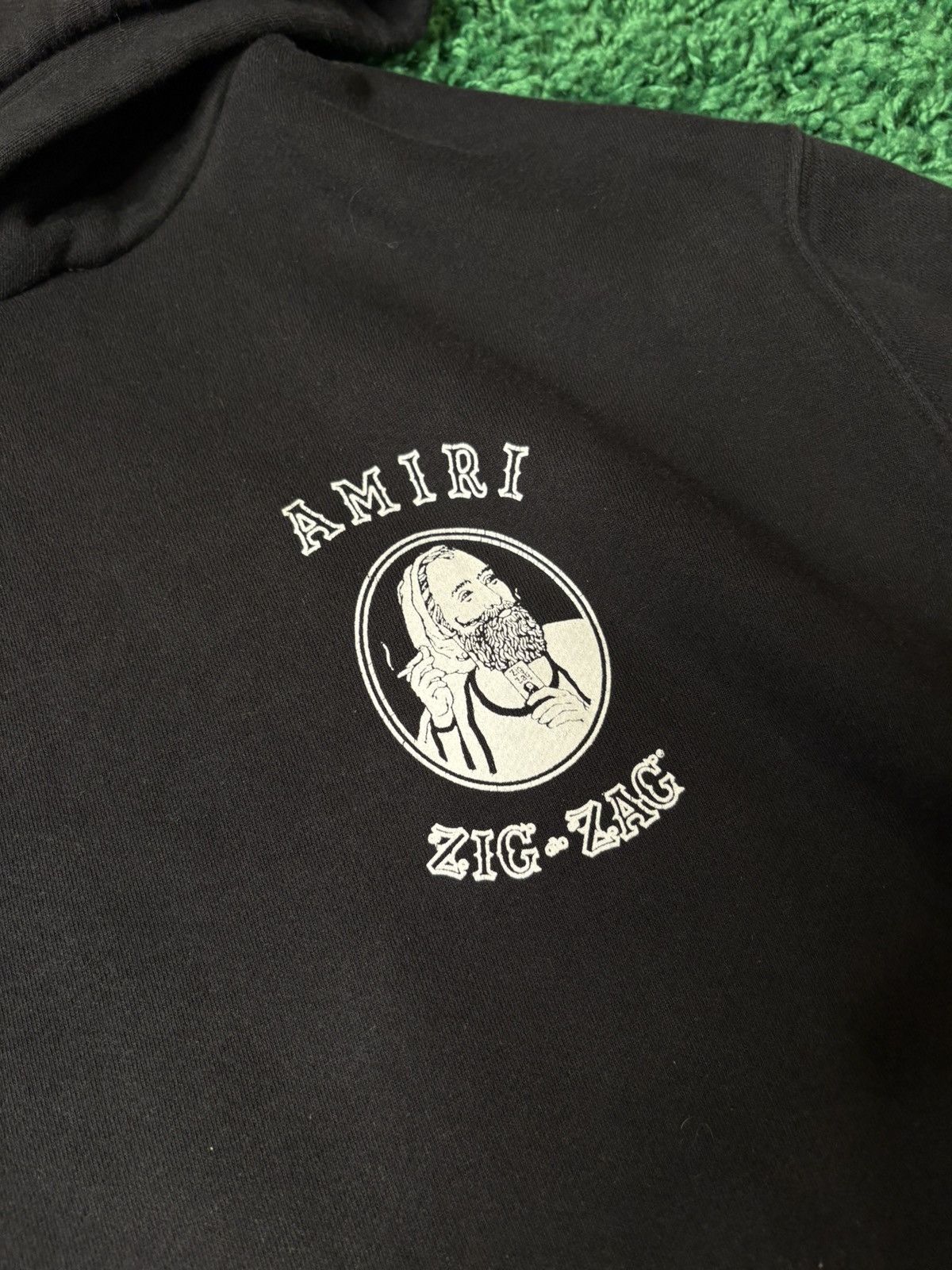 Amiri Amiri Zig Zag Hoodie Black Size XXL Size US XXL / EU 58 / 5 - 2 Thumbnail