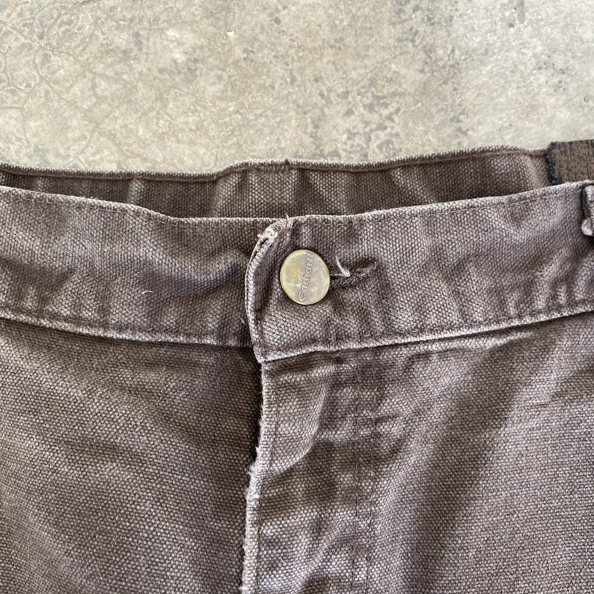 Carhartt VTG Carhartt Double Knee Faded Brown Carpenter Pants Size US 35 - 10 Thumbnail