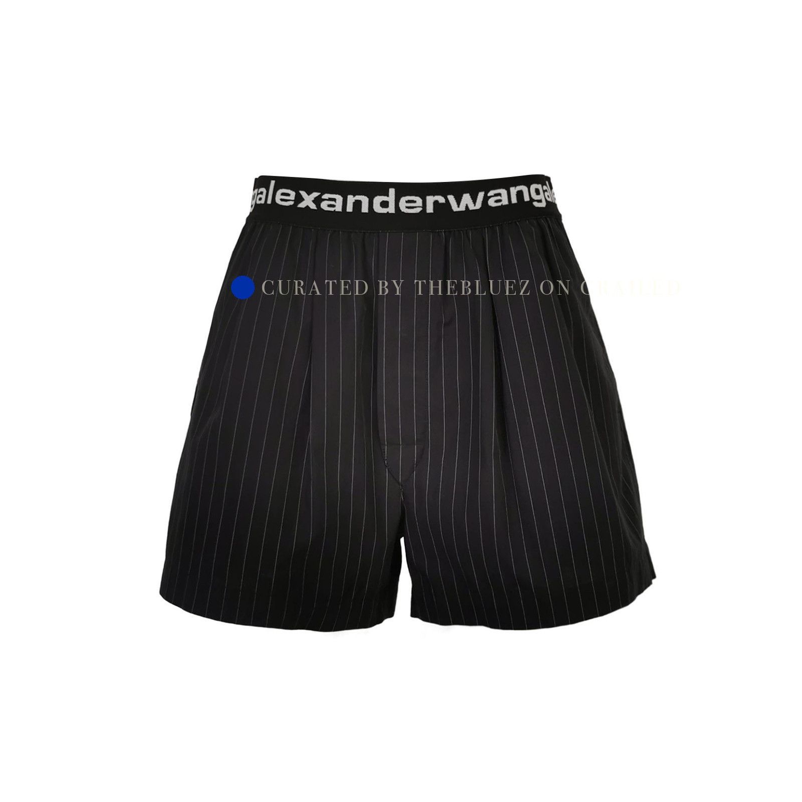 Alexander Wang Pinstripe Black Shorts in Size 30 Size US 30 / EU 46 - 1 Thumbnail