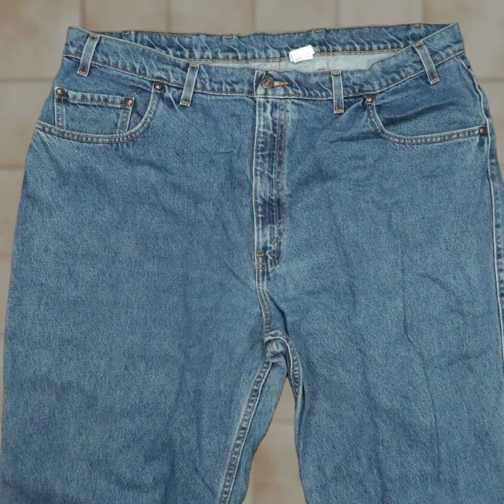 Levi's VINTAGE Levi's Jeans Men 42x30 Blue 545 Loose Orange Tab Baggy Wide Leg Relaxed 5-Pocket Denim Cotton Belt Loops Button Zip Mens Regular 42 in Blue Size US 42 / EU 58 - 1 Thumbnail