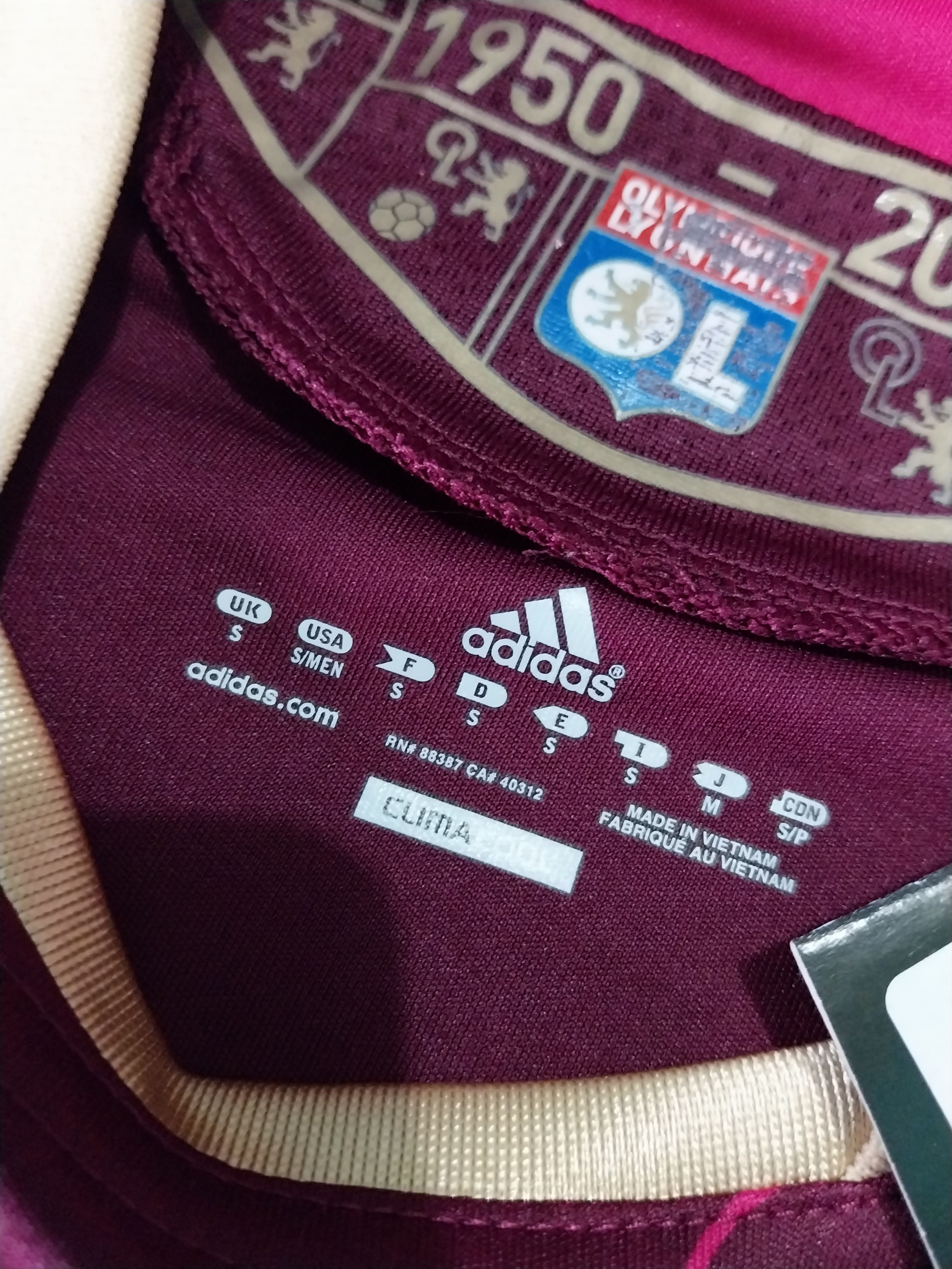 Adidas Olympique lyon away 2010/2011 yoan gourcuff jersey football Size US S / EU 44-46 / 1 - 6 Thumbnail