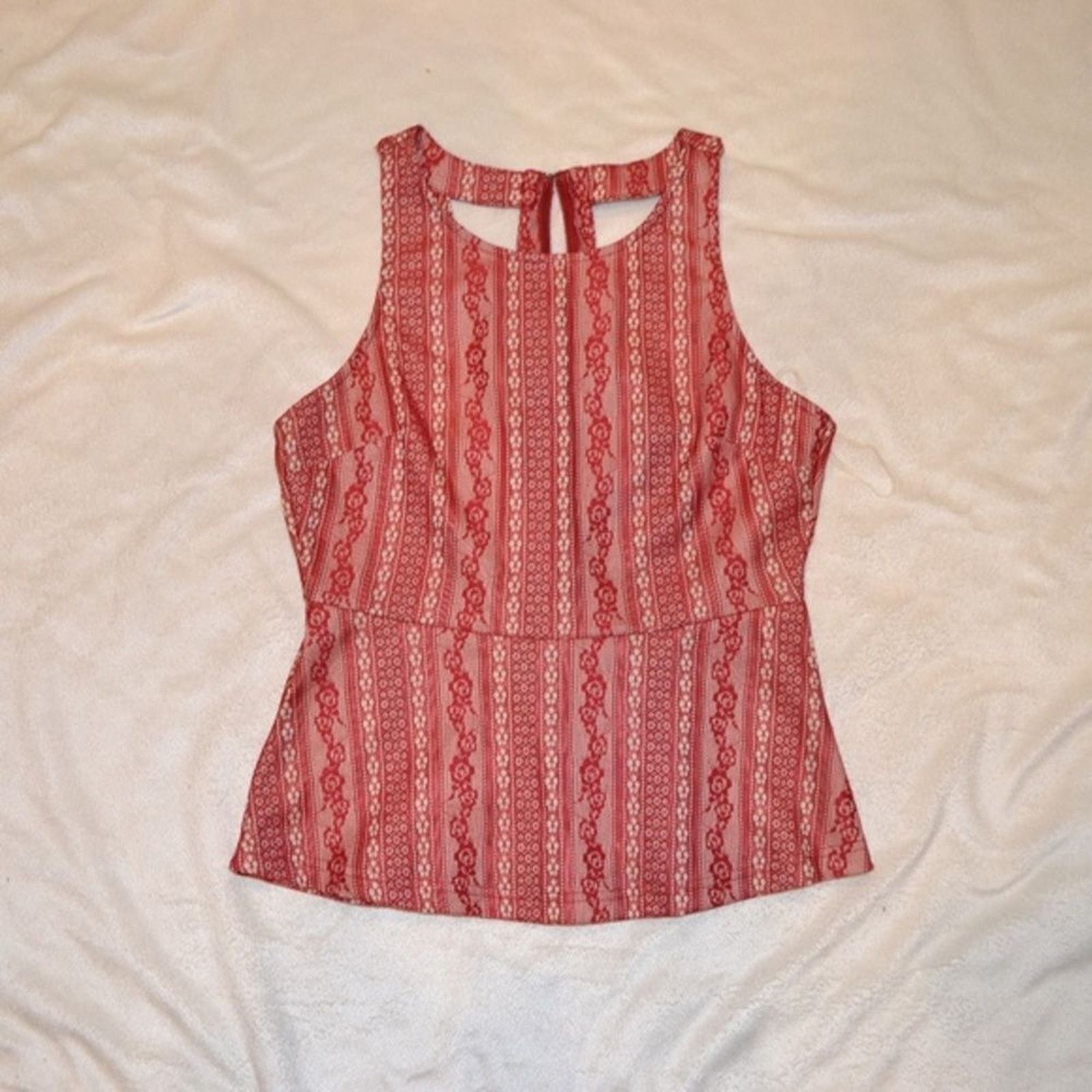 Other Francescas Lace Lattice Back Sleeveless Blouse | Sz S, NWT Size S / US 4 / IT 40 - 2 Thumbnail