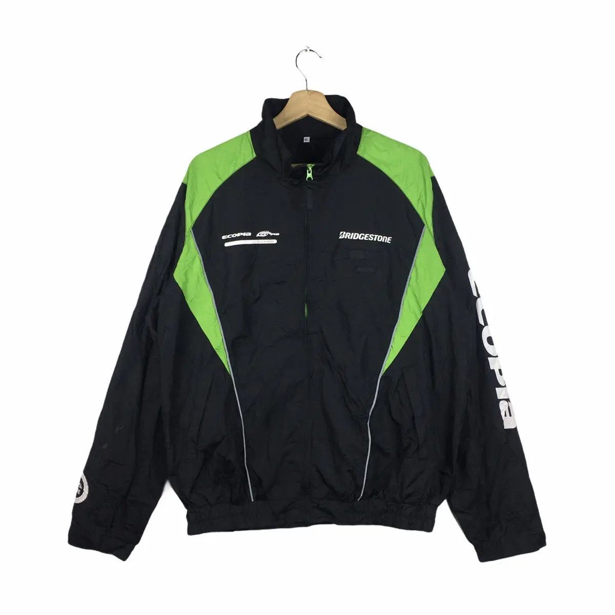Vintage Vtg BRIDGESTONE Motorsport Racing Team Jacket Parka Trench Size US XL / EU 56 / 4 - 3 Thumbnail