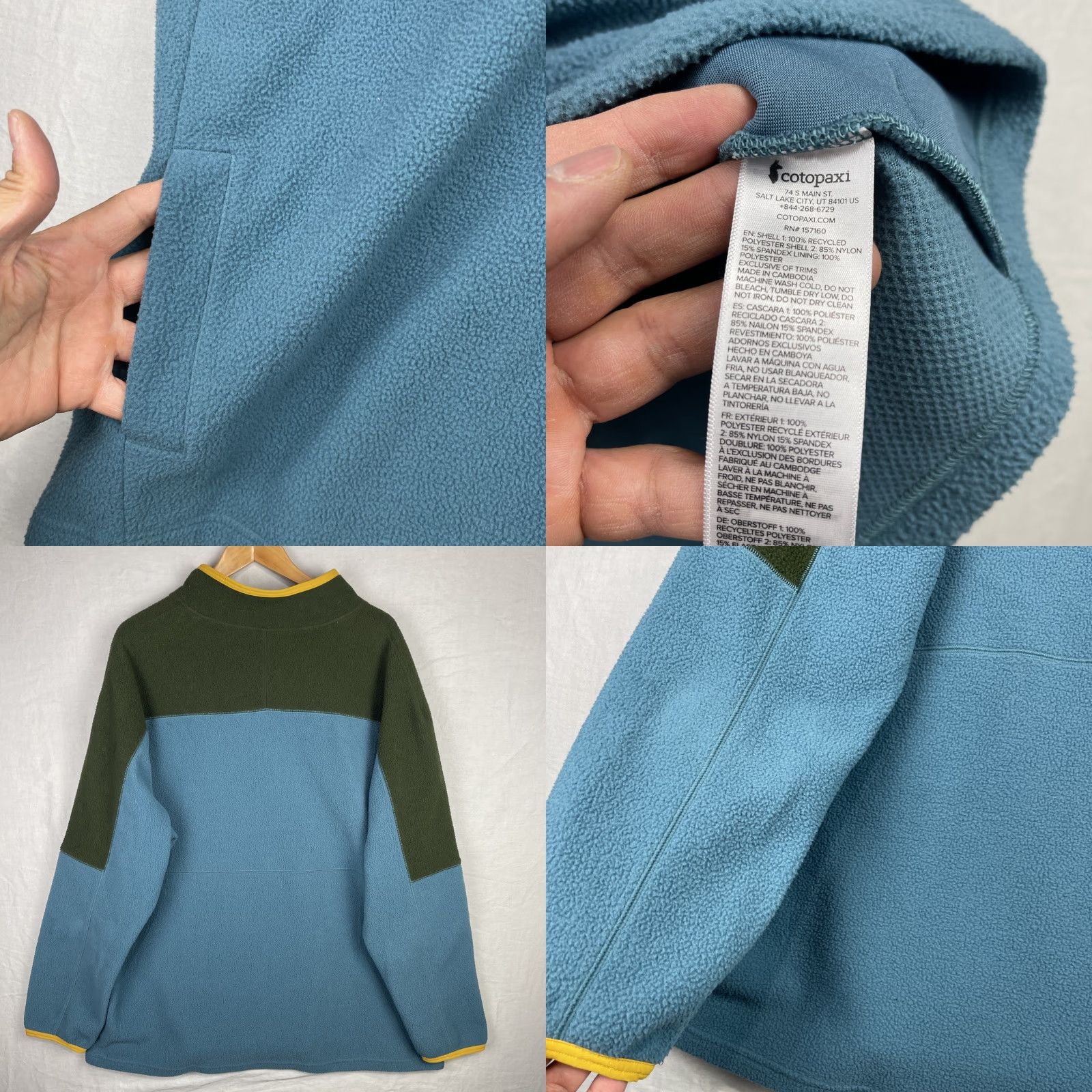 Cotopaxi Cotopaxi Abrazo Jacket Mens 2XL Blue Outdoor Fleece Full Zip Jacket Size US XXL / EU 58 / 5 - 8 Thumbnail