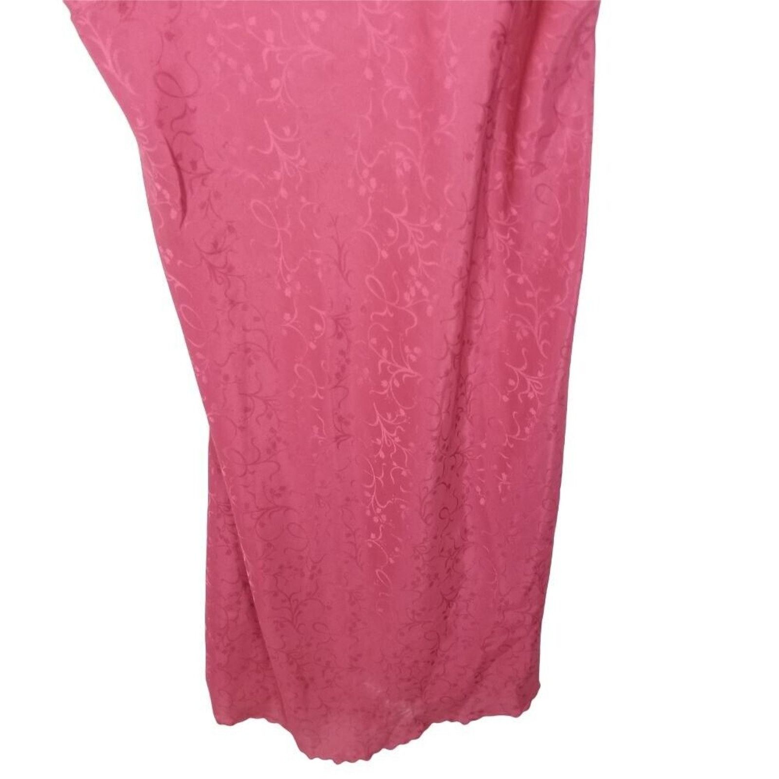 Saks Fifth Avenue Vintage Eve Stillman Womens Floral Lace Trim Nightgown M Size ONE SIZE - 3 Thumbnail