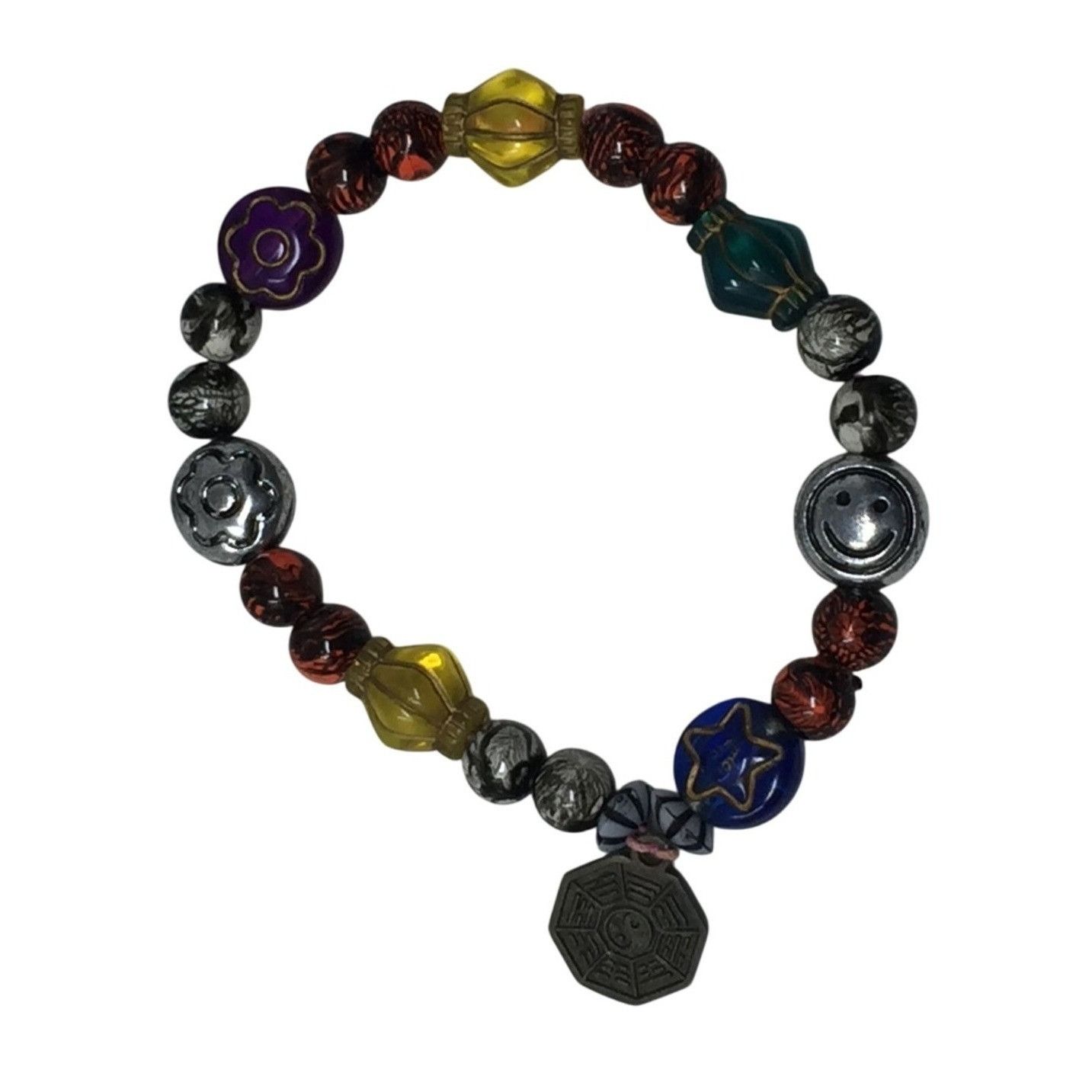 Other Women's Beaded Bracelet with Assorted Colorful Beads/Charms Size ONE SIZE - 1 Thumbnail